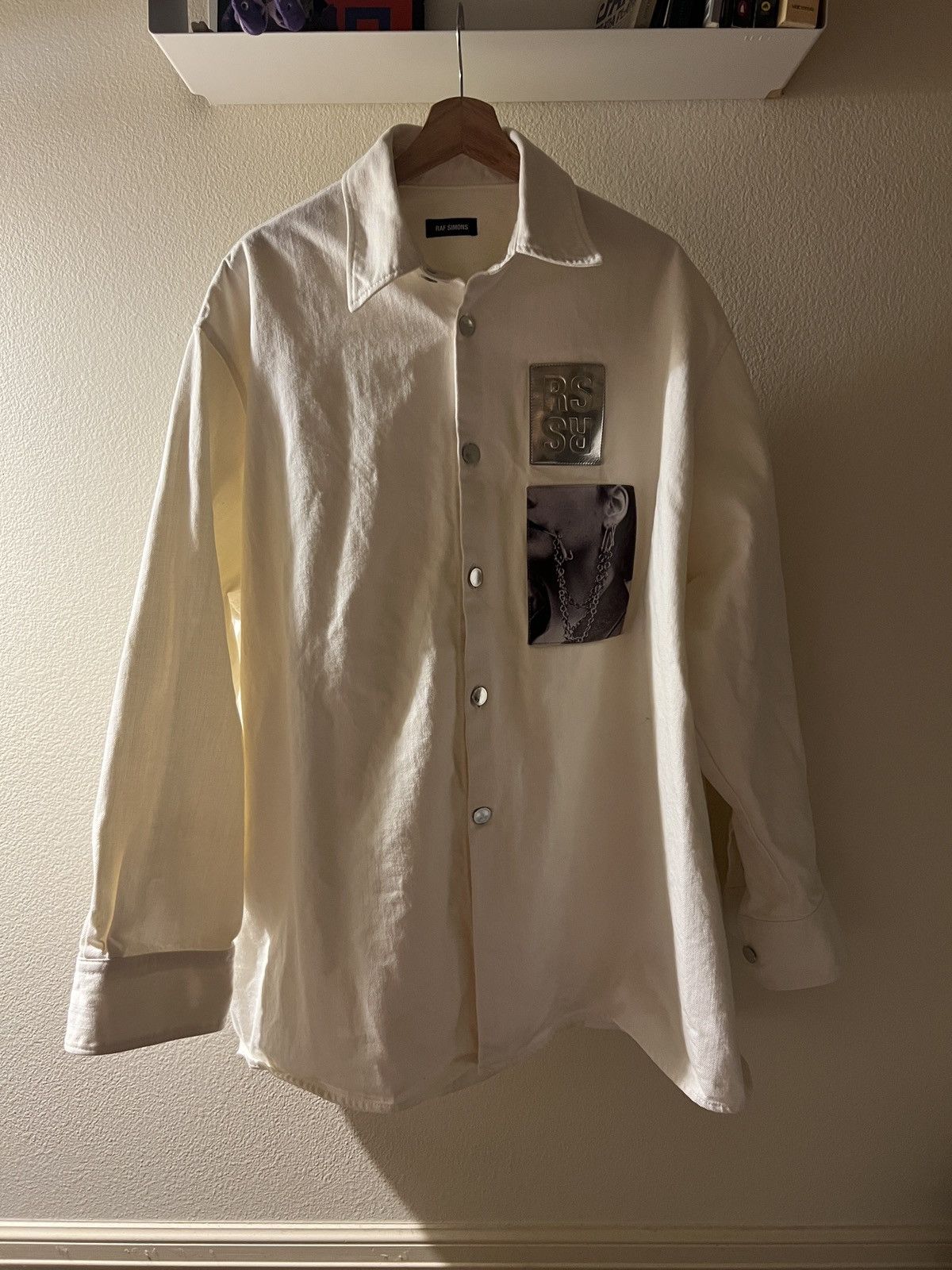 Raf Simons Raf Simons SS19 Morello Button Up Shirt with Two Patches Size US S / EU 44-46 / 1 - 1 Thumbnail