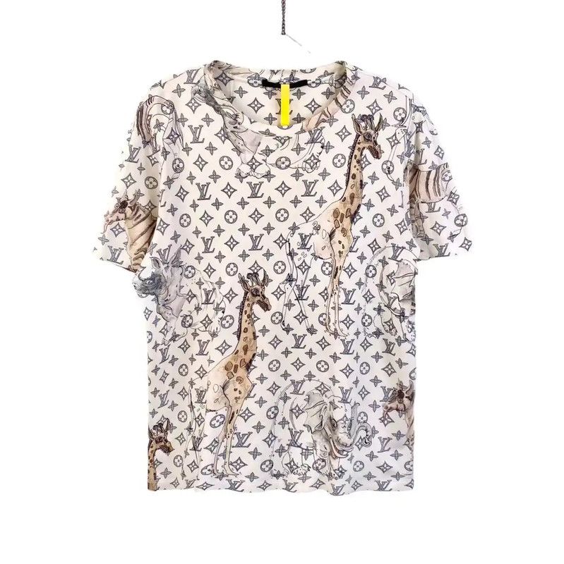 Louis Vuitton Louis Vuitton Multicolor Cotton Women's T-Shirt 0089 Size S / US 4 / IT 40 - 1 Thumbnail