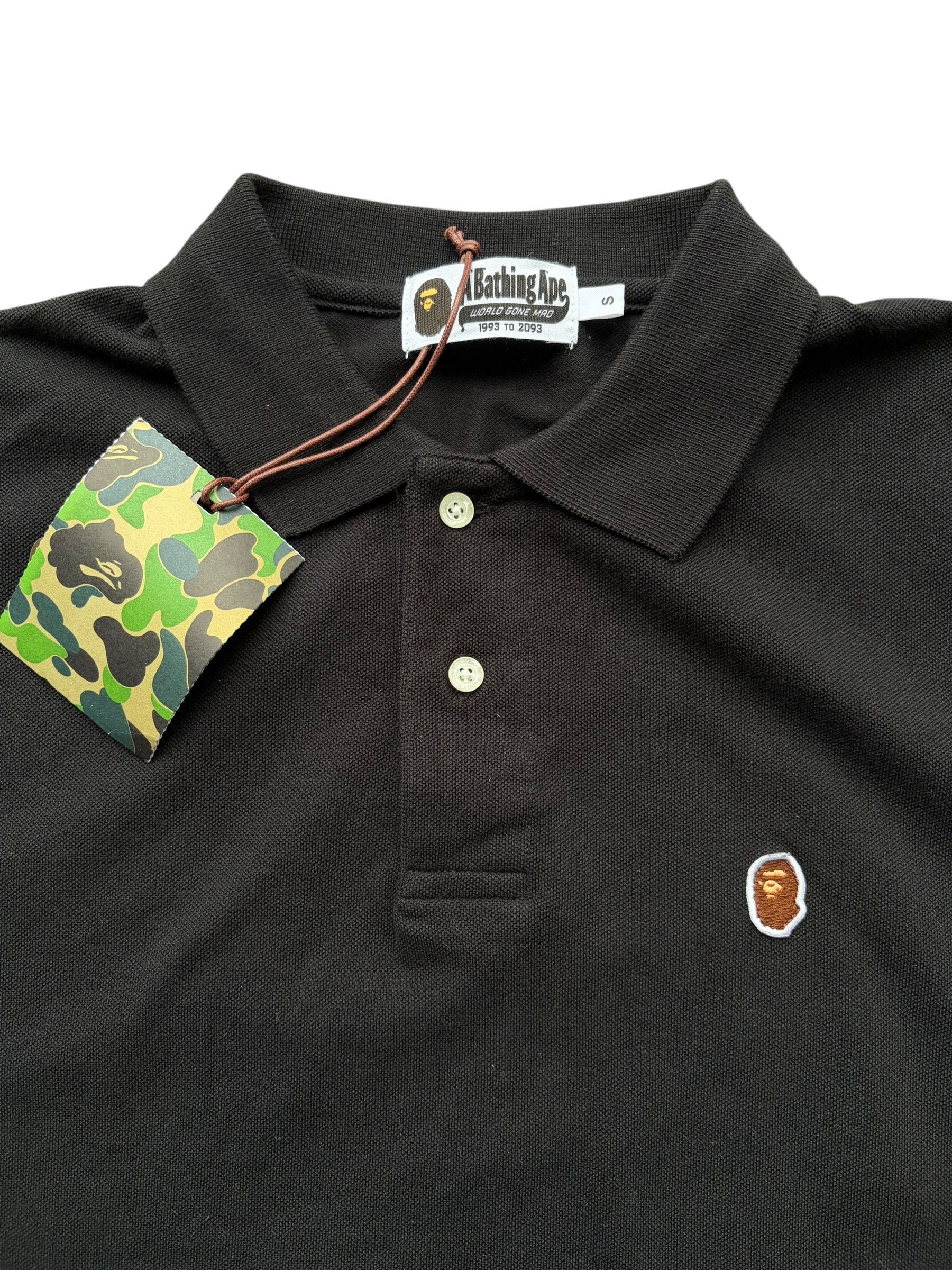Bape Bape Black Mini Ape Head Polo T-Shirt Size US S / EU 44-46 / 1 - 3 Thumbnail