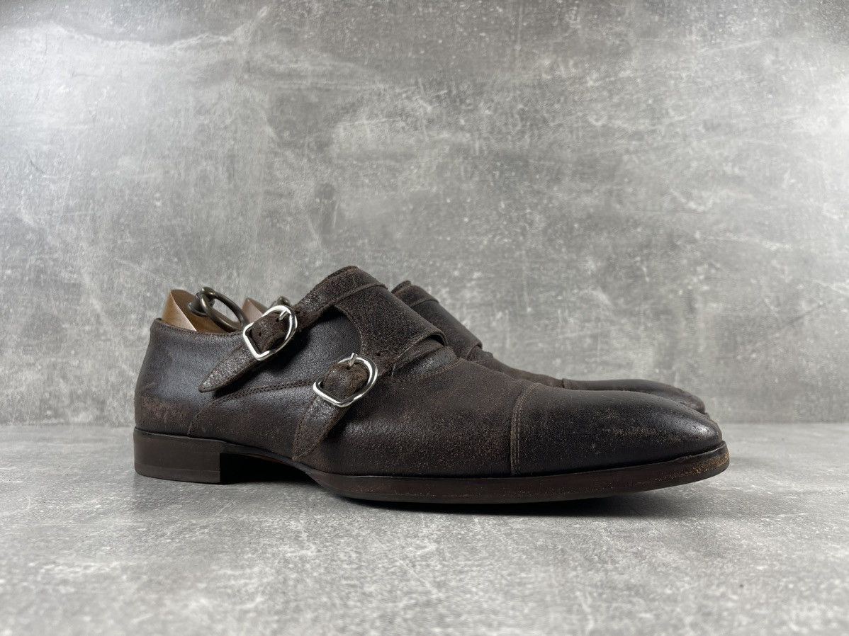Officine Creative Officine Creative Distressed Leather Double Monk Strap Shoe Size US 8 / EU 41 - 2 Thumbnail