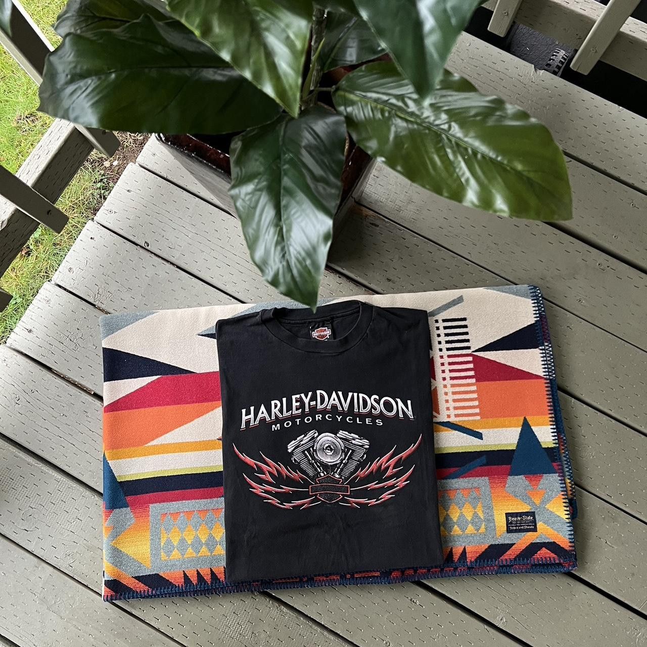Harley Davidson × Vintage Vintage Harley Davidson T Shirt Size US XL / EU 56 / 4 - 5 Thumbnail