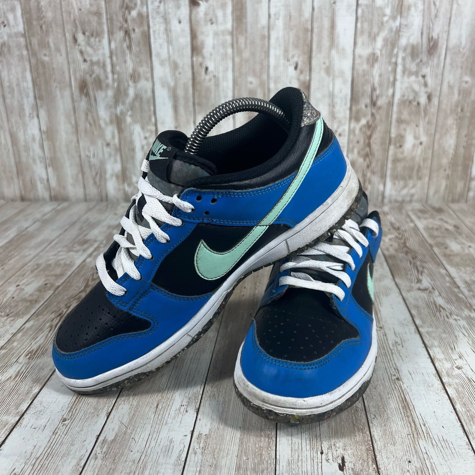 Nike 7/8.5 Women Nike Dunk Low SE Black Blue Mint - DR0165-001 Size US 8.5 / IT 38.5 - 5 Thumbnail