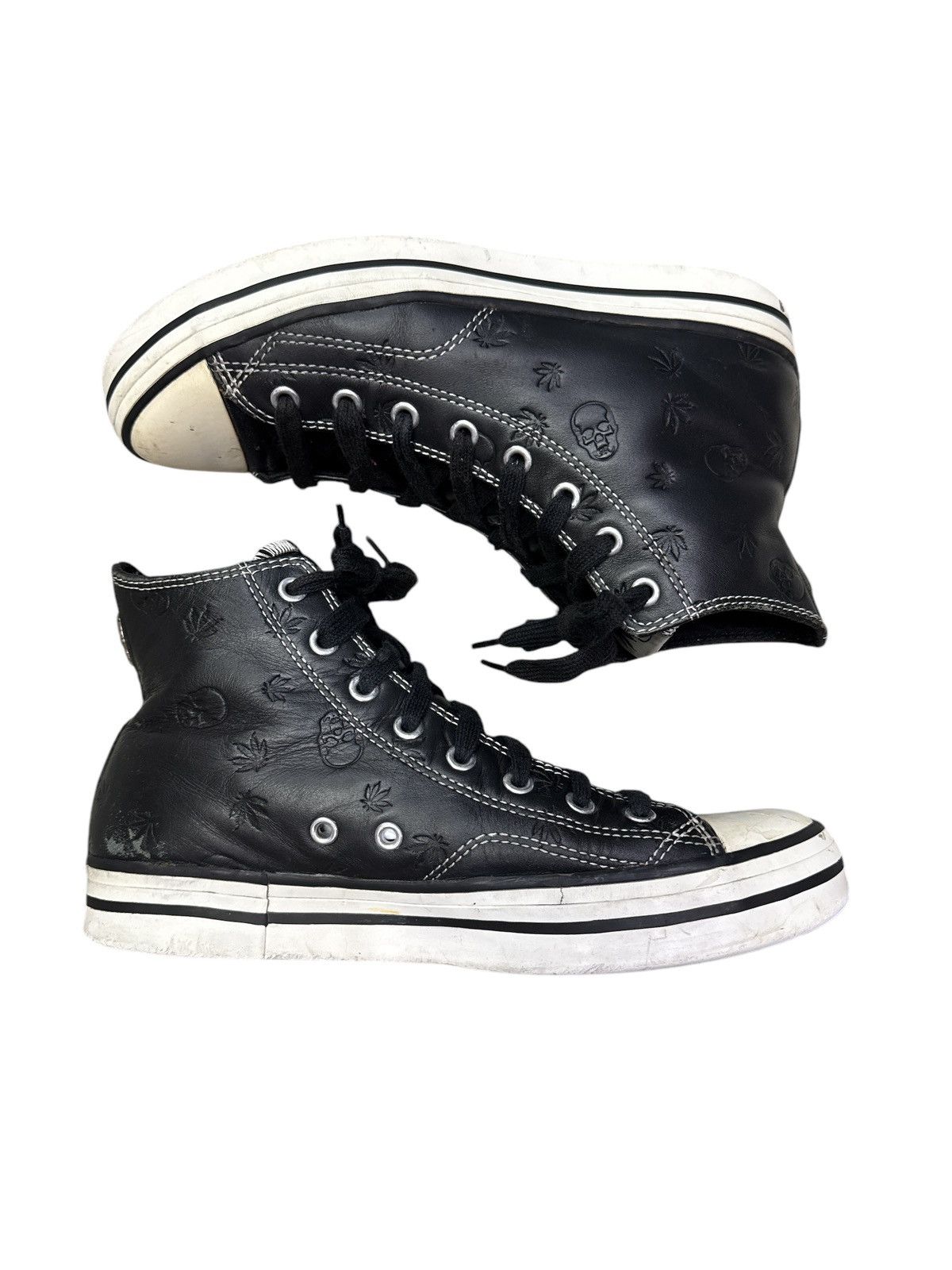 Lucien Pellat-Finet LUCIEN PELLAT FINET SKULL HEMP PRINT LEATHER SHOES Size US 8 / EU 41 - 5 Thumbnail