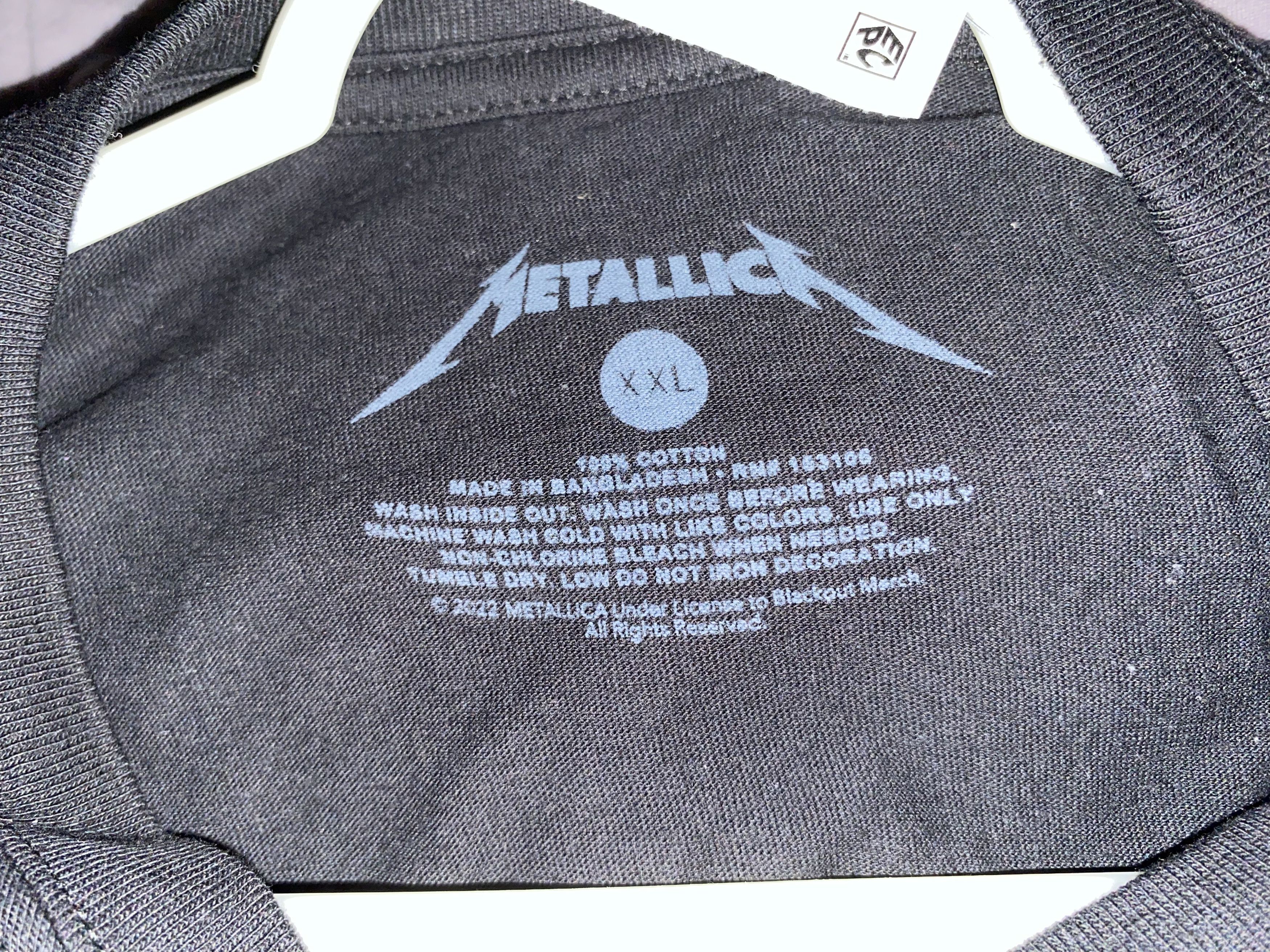 Band Tees × Metallica METALLICA Classic Logo tee T shirt 2XL Blackout Merch XXL us Size US XXL / EU 58 / 5 - 3 Thumbnail