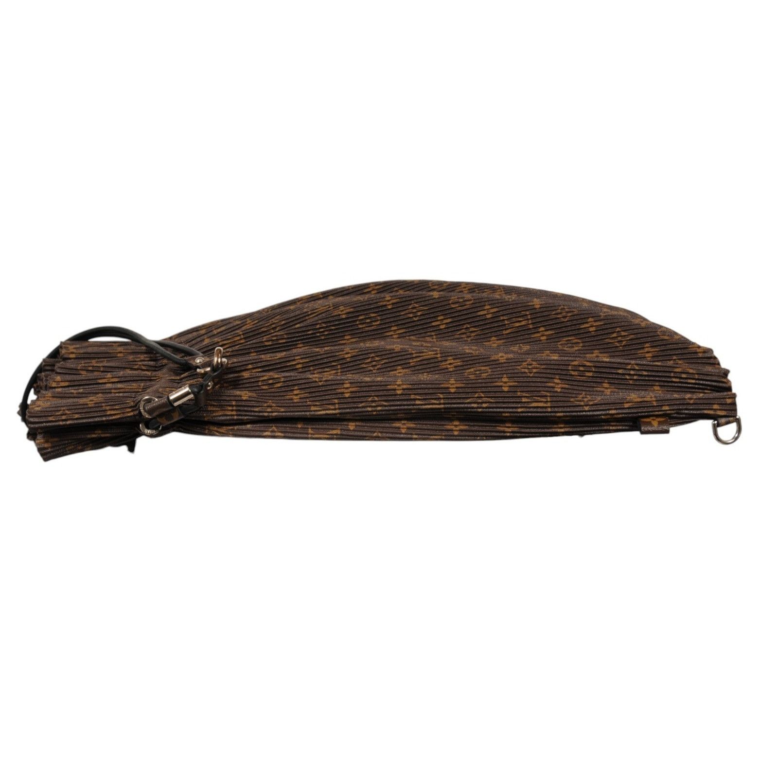 Louis Vuitton Lv Logo Monogram Pleated Explorer Bag MM Brown Size ONE SIZE - 13 Thumbnail