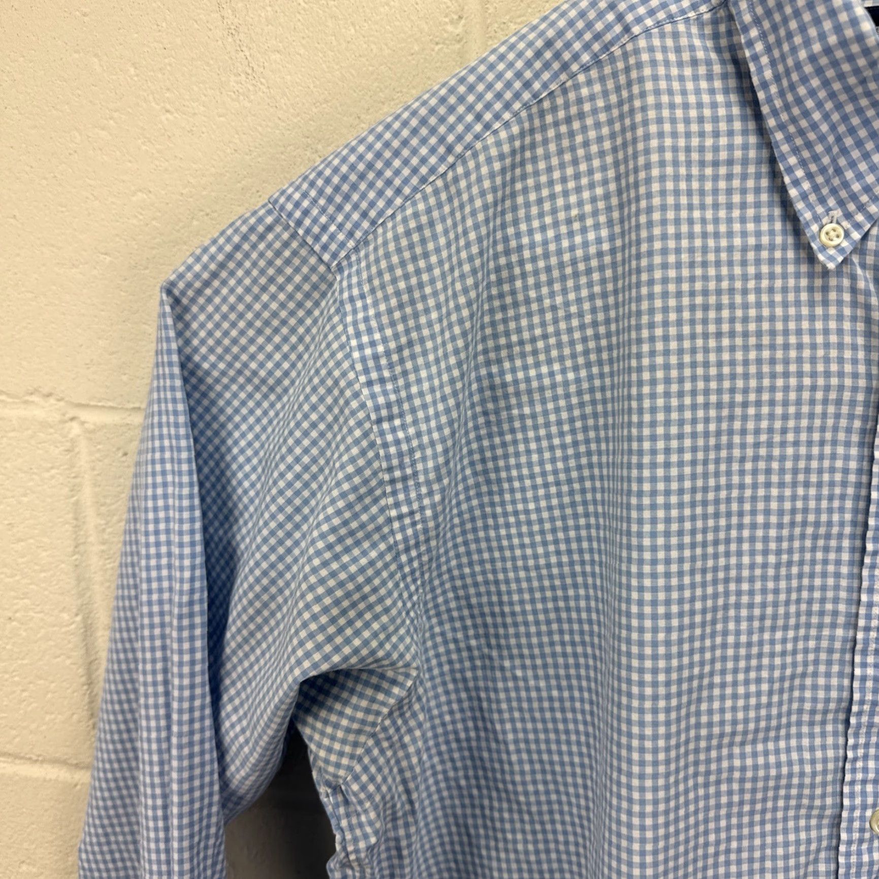 Polo Ralph Lauren Polo Ralph Lauren Shirt Mens Medium Blue Gingham Check Oxford Pony Long Sleeve Size US M / EU 48-50 / 2 - 4 Thumbnail