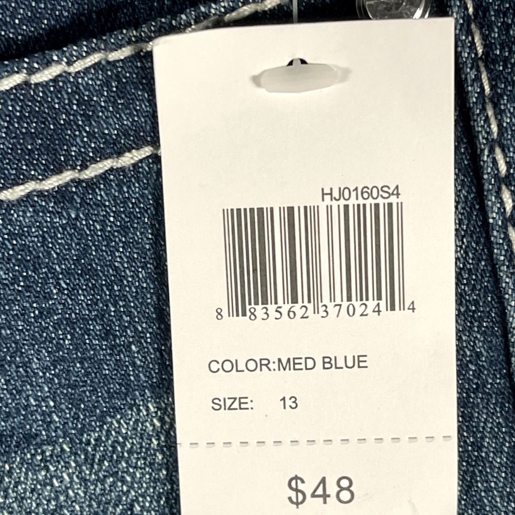 Vintage Soundgirl Jeans Womens Medium Blue Skinny Boot Bootcut Stretch Embellished 13 Size 34" / US 12 / IT 48 - 7 Thumbnail