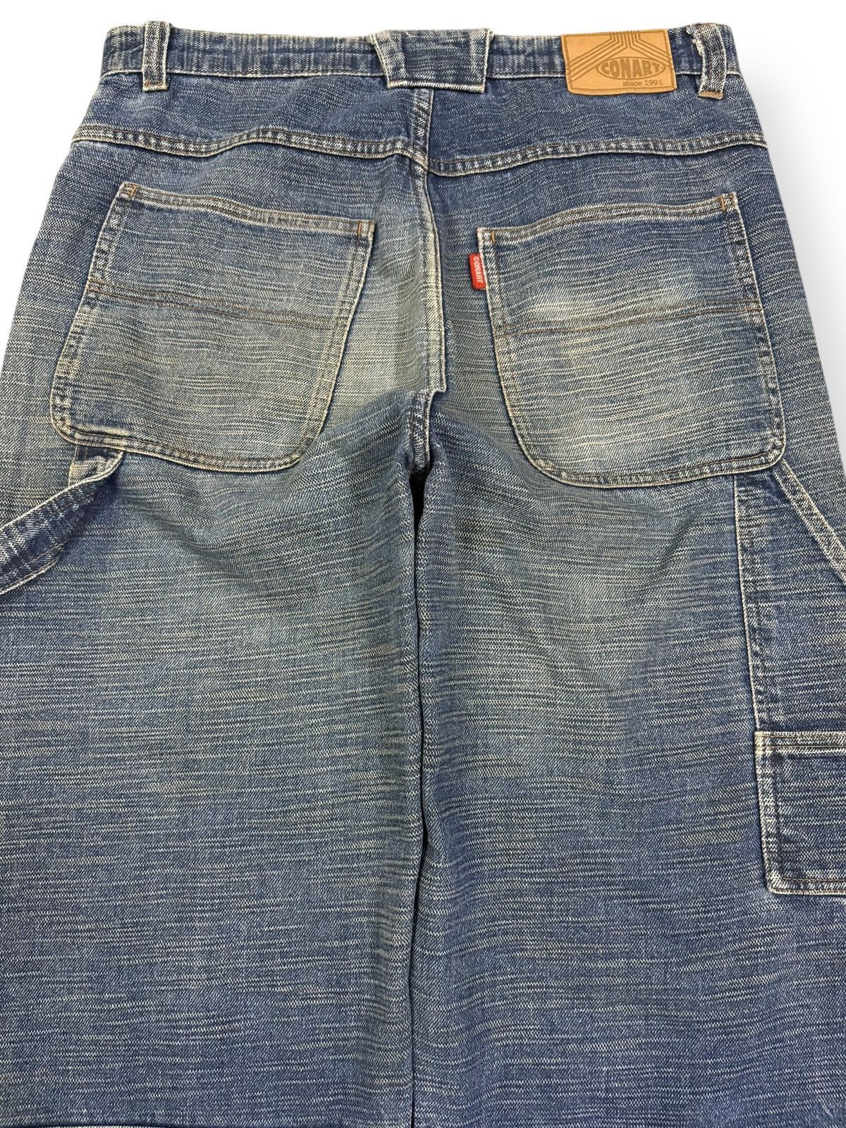 JNCO Vintage 90s Conart Faded Washed Baggy Carpenter Jeans Size US 33 - 8 Thumbnail