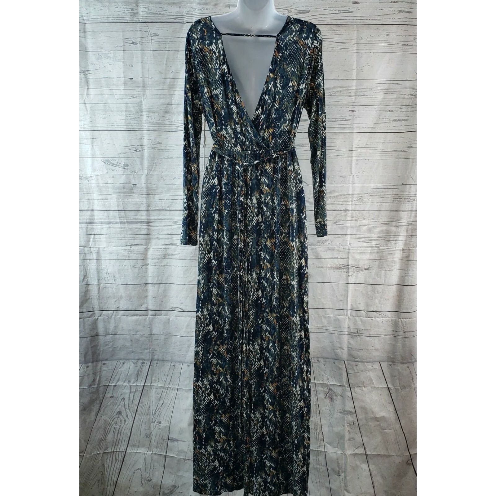 jessica simpson blue maxi dress Bohemian Long Open Back Sling Beach Maxi Dress Blue / M