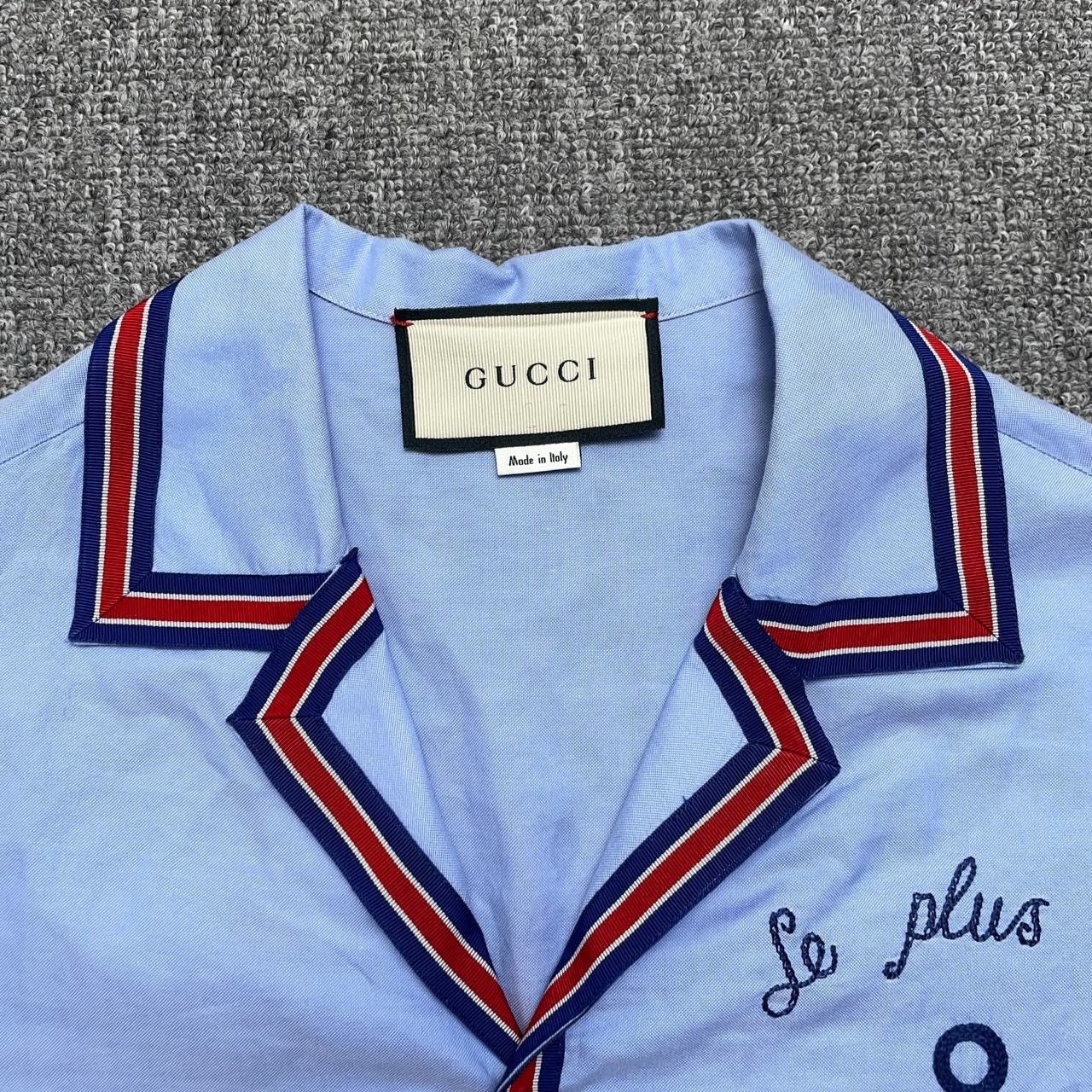 Gucci Gucci Gucci anchor embroidered short-sleeved shirt 2501-Ne Size US S / EU 44-46 / 1 - 3 Thumbnail