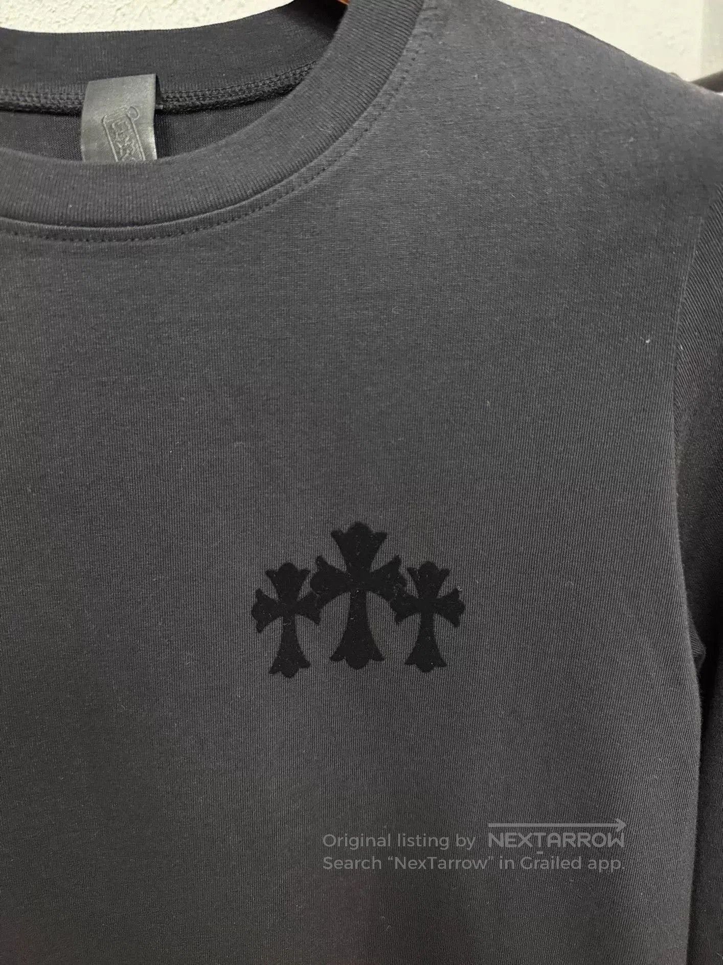 Chrome Hearts Chrome Hearts Black Velvet Cross Longsleeve. Size US M / EU 48-50 / 2 - 3 Thumbnail