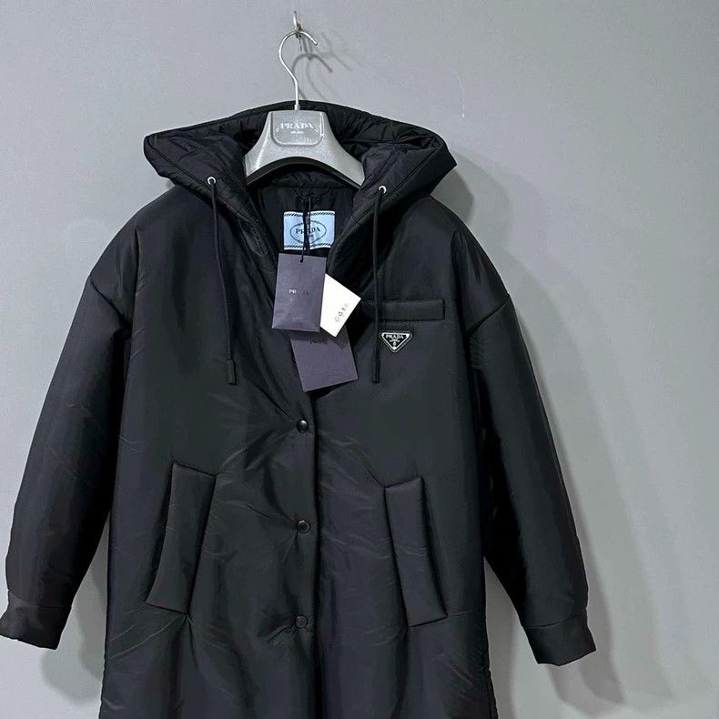 Prada Prada Size 38 New Recycled Nylon Long Down Jacket Size 38 Size US XS / EU 42 / 0 - 2 Thumbnail