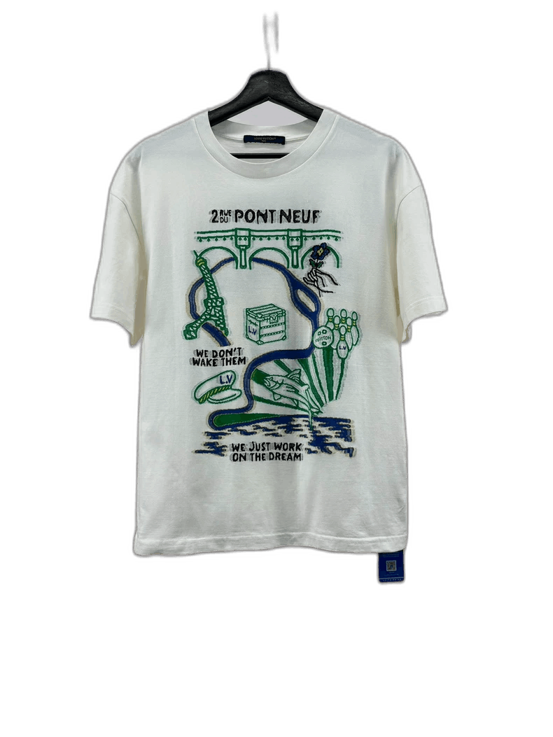 Louis Vuitton Louis Vuitton Short Sleeve Embroidered T-Shirt Size US M / EU 48-50 / 2 - 1 Thumbnail