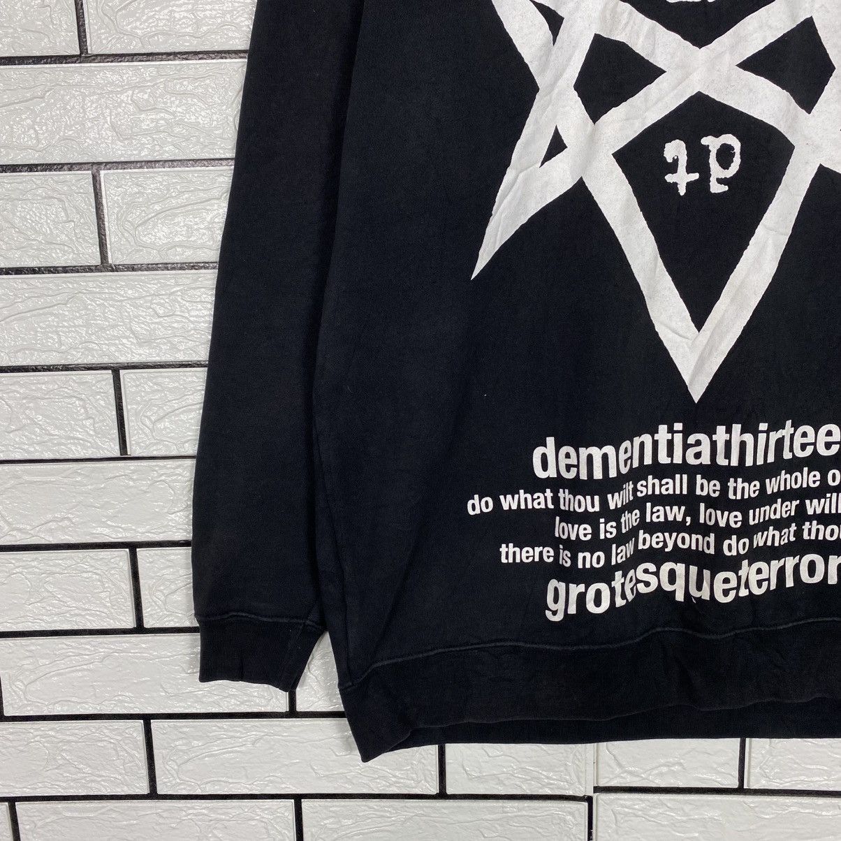 Japanese Brand Shocken Vintage Sweatshirt Punk Design Full Print Size US XXL / EU 58 / 5 - 5 Thumbnail