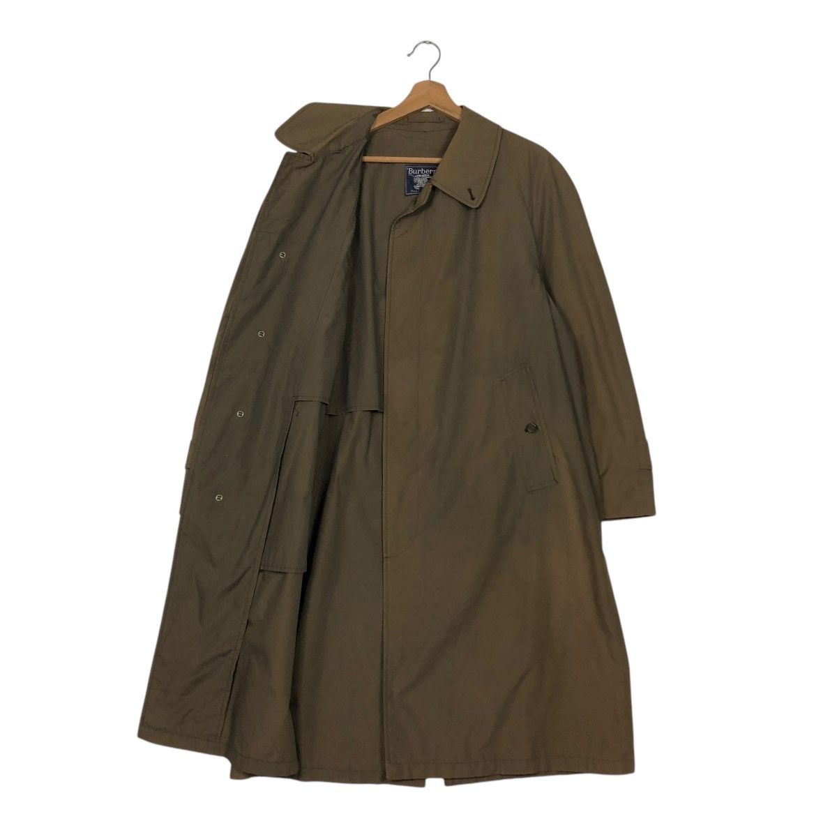 Burberry 🔥VINTAGE LONG JACKET BURBERRYS MADE IN ENGLAND RICH BROWN Size US M / EU 48-50 / 2 - 13 Thumbnail