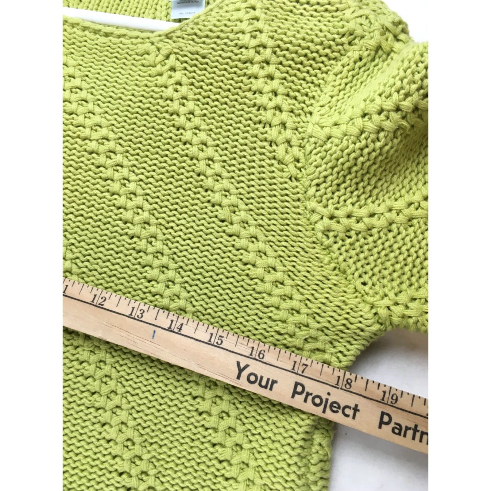Vintage JH Collectible Cable Knit Sweater Women's Size Large Light Green Long Sleeve Top Shirt Woman L Light Green Cable Knit Sweater Size L / US 10 / IT 46 - 3 Thumbnail