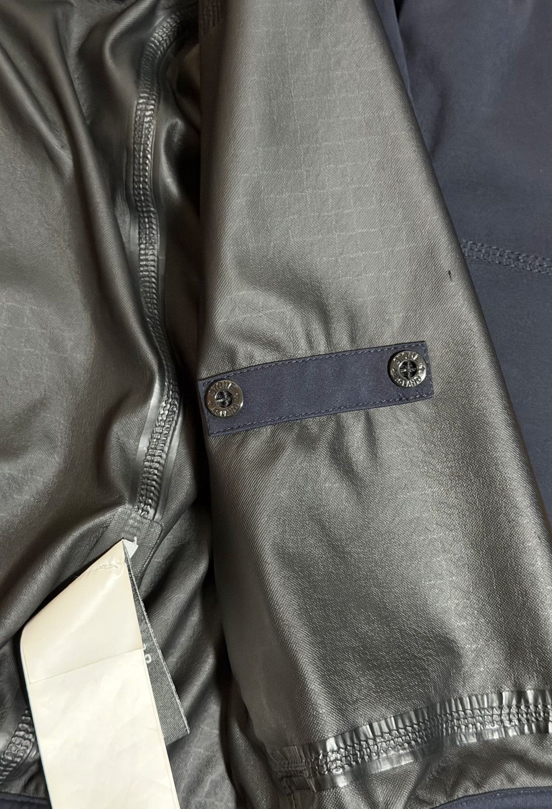 Stone Island 🔥850$ Stone Island Light Soft Shell Grid Bomber Jacket Navy Size US L / EU 52-54 / 3 - 19 Thumbnail