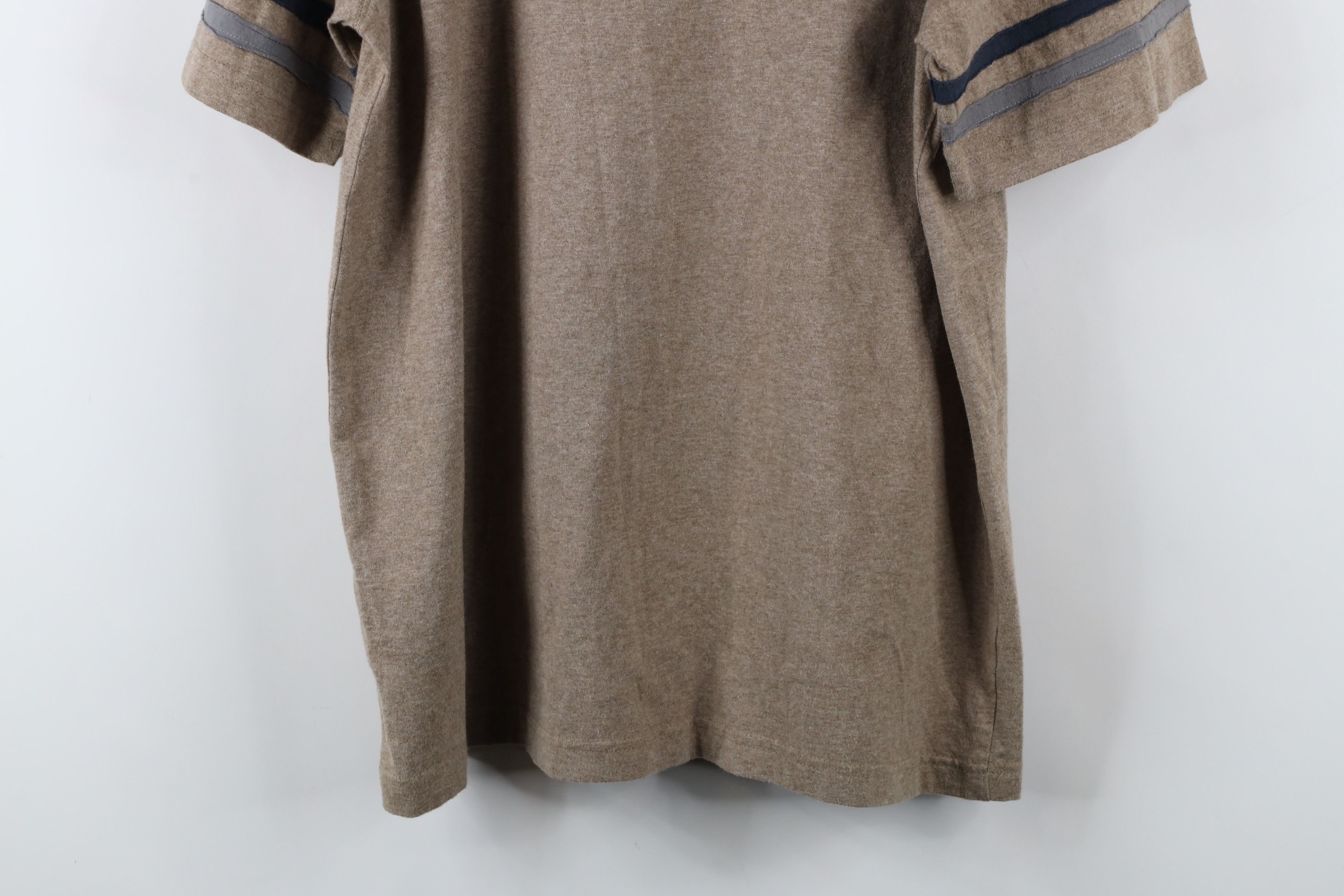 Vintage Vintage 90s Streetwear Striped Short Sleeve T-Shirt Brown Size US M / EU 48-50 / 2 - 9 Thumbnail
