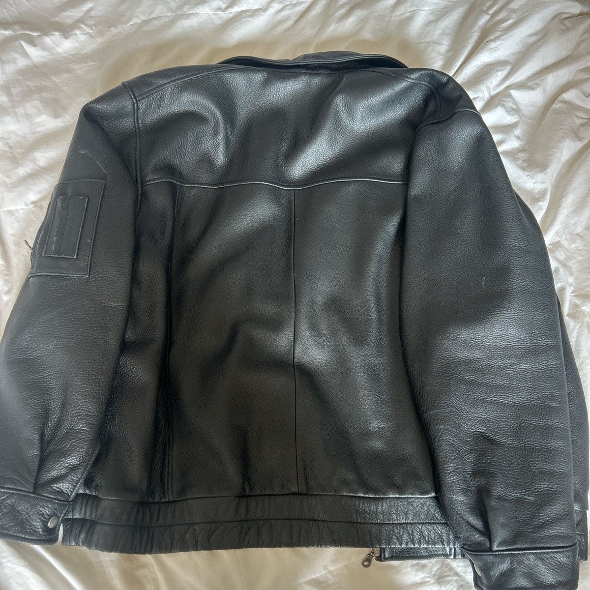 Designer × Other × Vintage Heavyweight Leather Jacket Size US XL / EU 56 / 4 - 4 Thumbnail