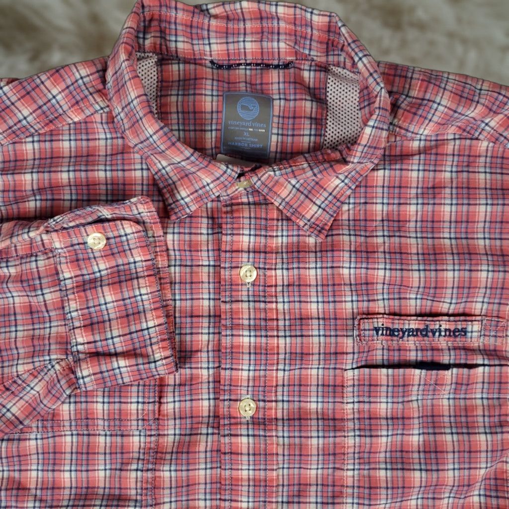 Vineyard Vines VINEYARD VINES Red Plaid Button-Up Shirt Men’s Size XL Long Sleeve Vented Fishing Size US XL / EU 56 / 4 - 1 Thumbnail