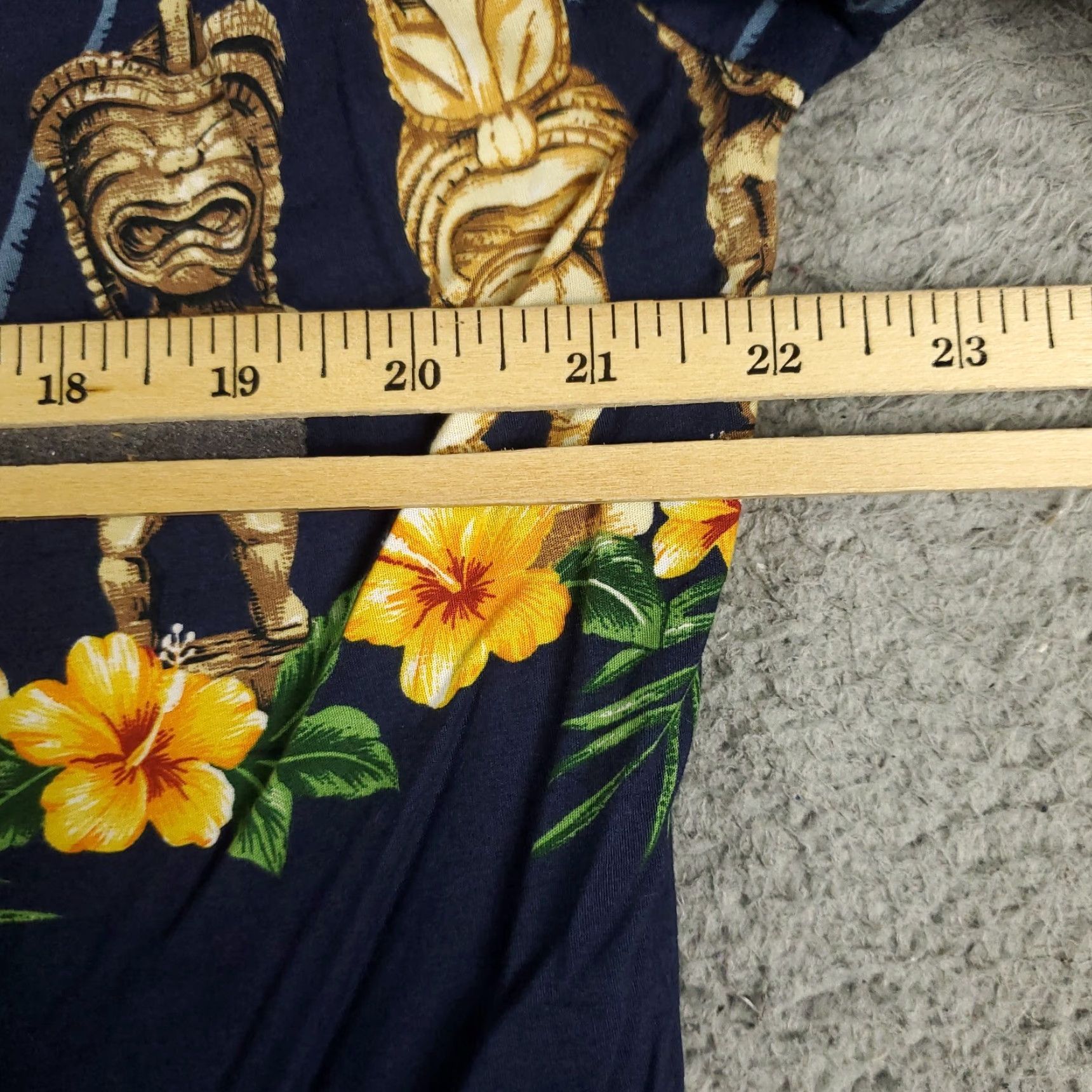 Vintage KY's Hawaiian Button-Up Shirt Mens Medium Blue Floral Collared Cotton Casual Aloha Outdoors Size US M / EU 48-50 / 2 - 5 Thumbnail