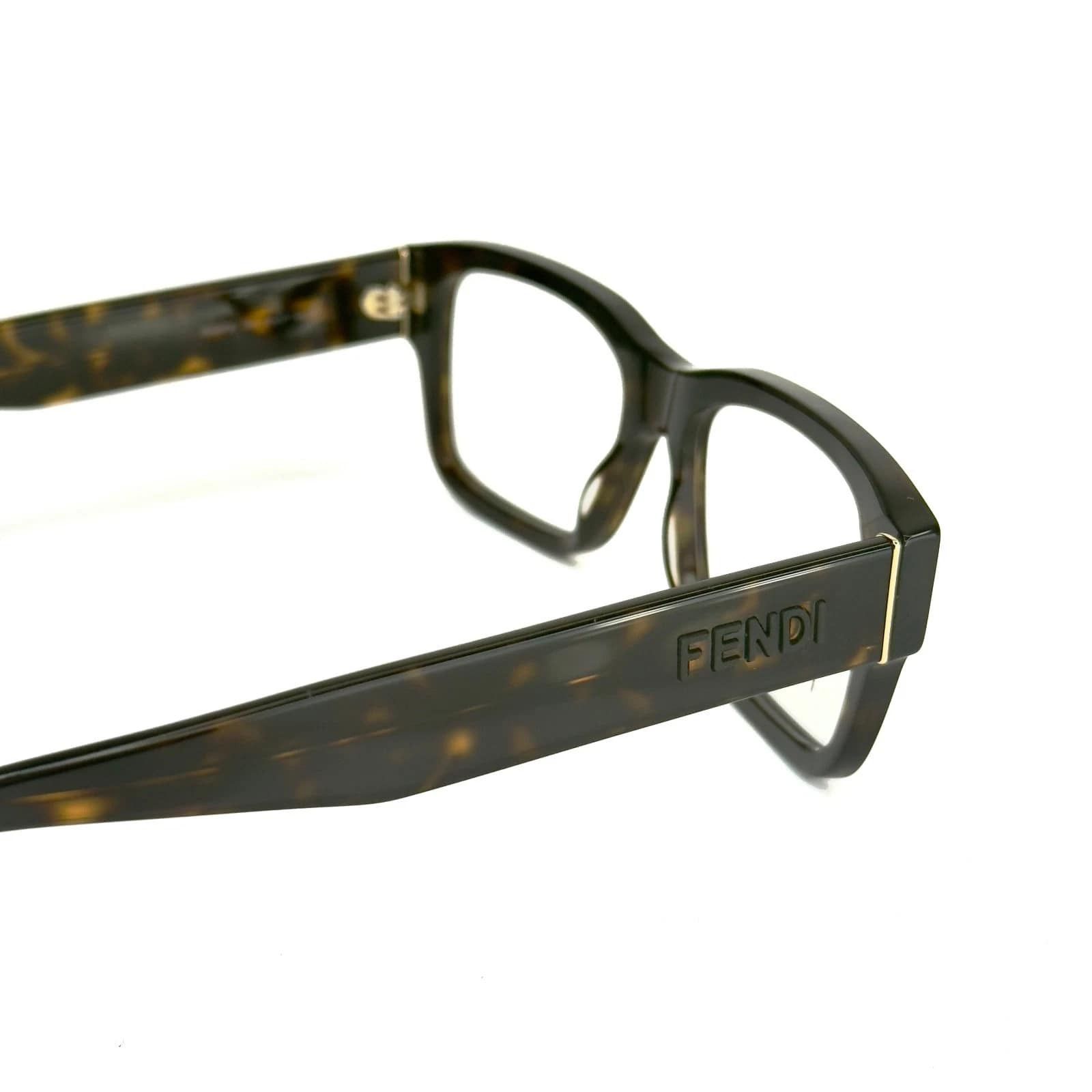 Fendi FENDI FE50079I 50079 SIGNATURE Brown Optical Frame 052 Size ONE SIZE - 3 Thumbnail
