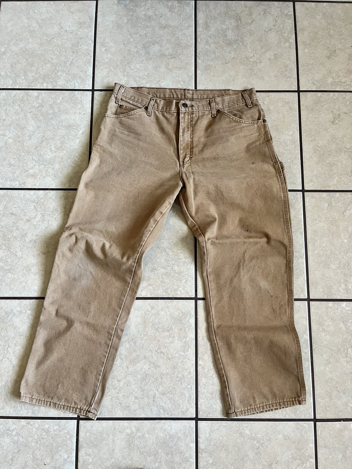 Carhartt × Dickies × Vintage Vintage brown dickie carpenter pants Size US 36 / EU 52 - 2 Thumbnail