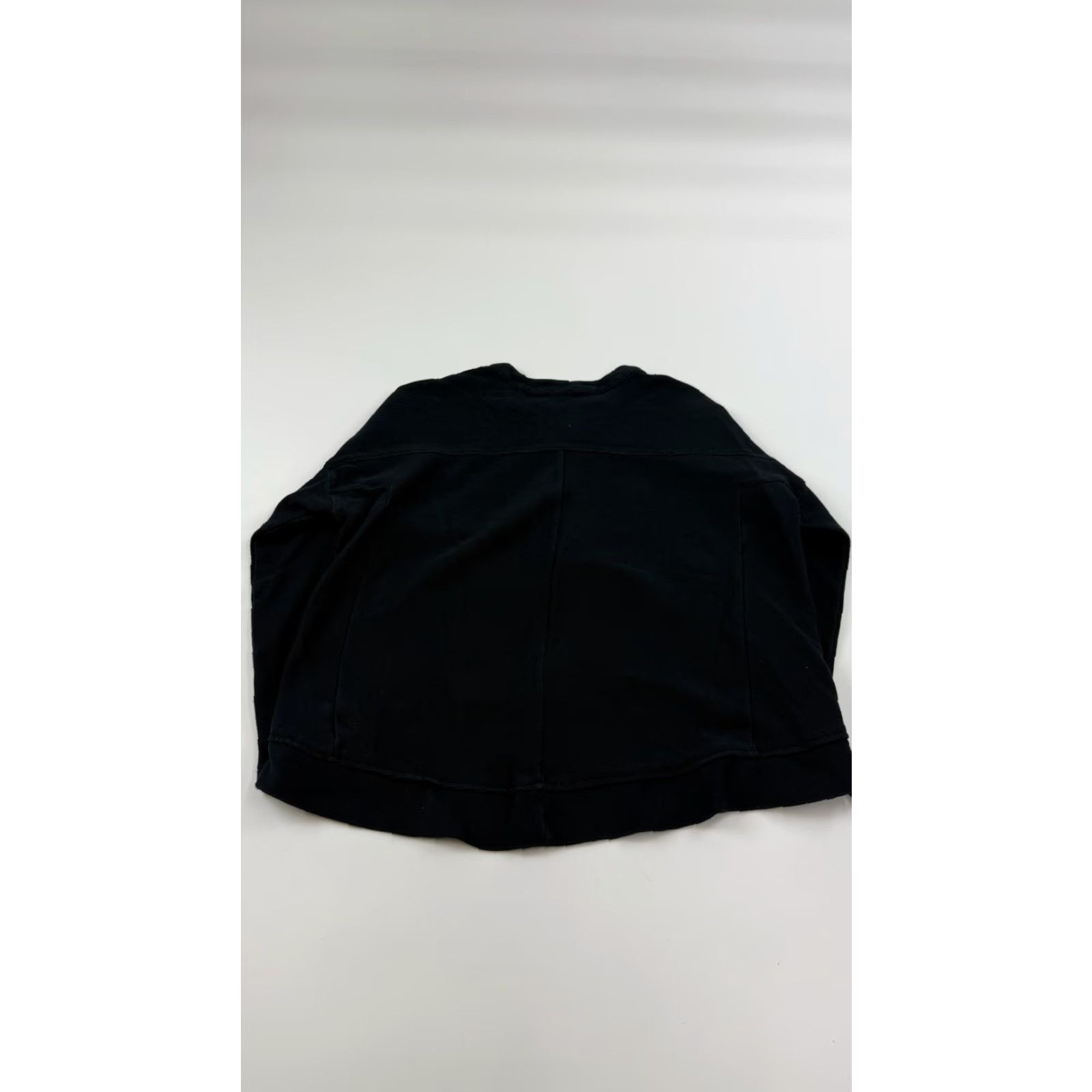 Madewell Madewell Jacket Womens Medium Black Full Zip High Low Hem Pocket Cotton E9709 Size M / US 6-8 / IT 42-44 - 6 Thumbnail