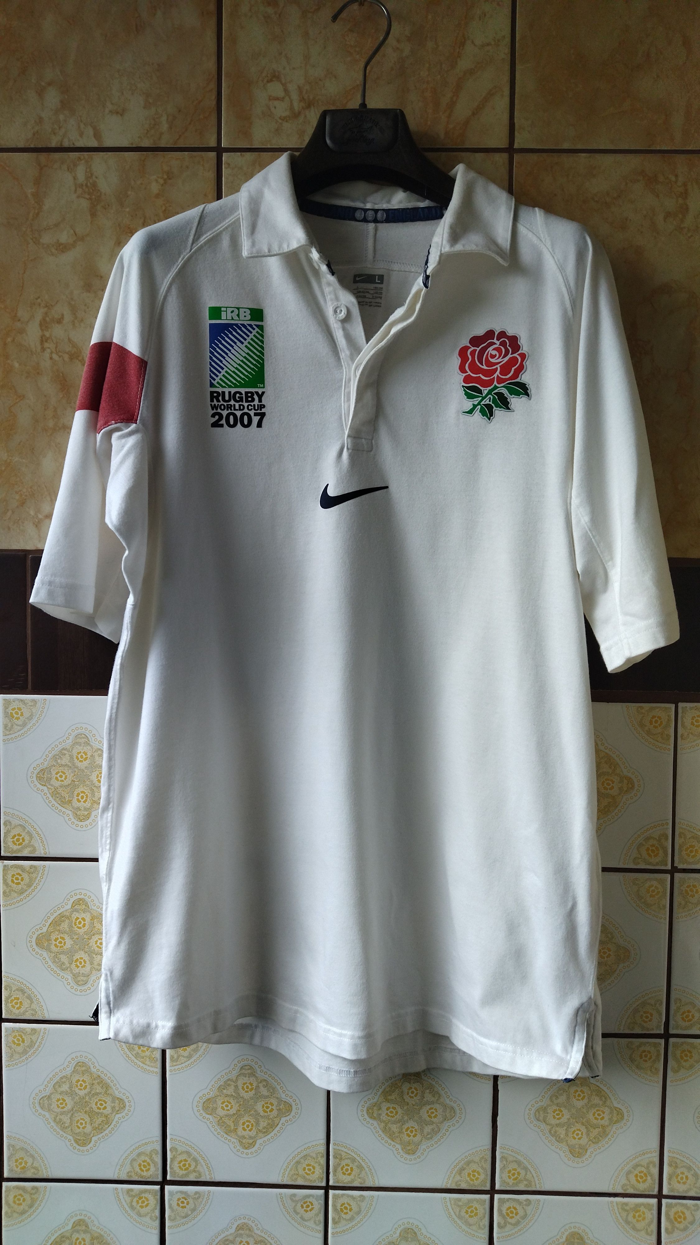 Nike Vintage 2007 Nike England polo Size US L / EU 52-54 / 3 - 1 Thumbnail