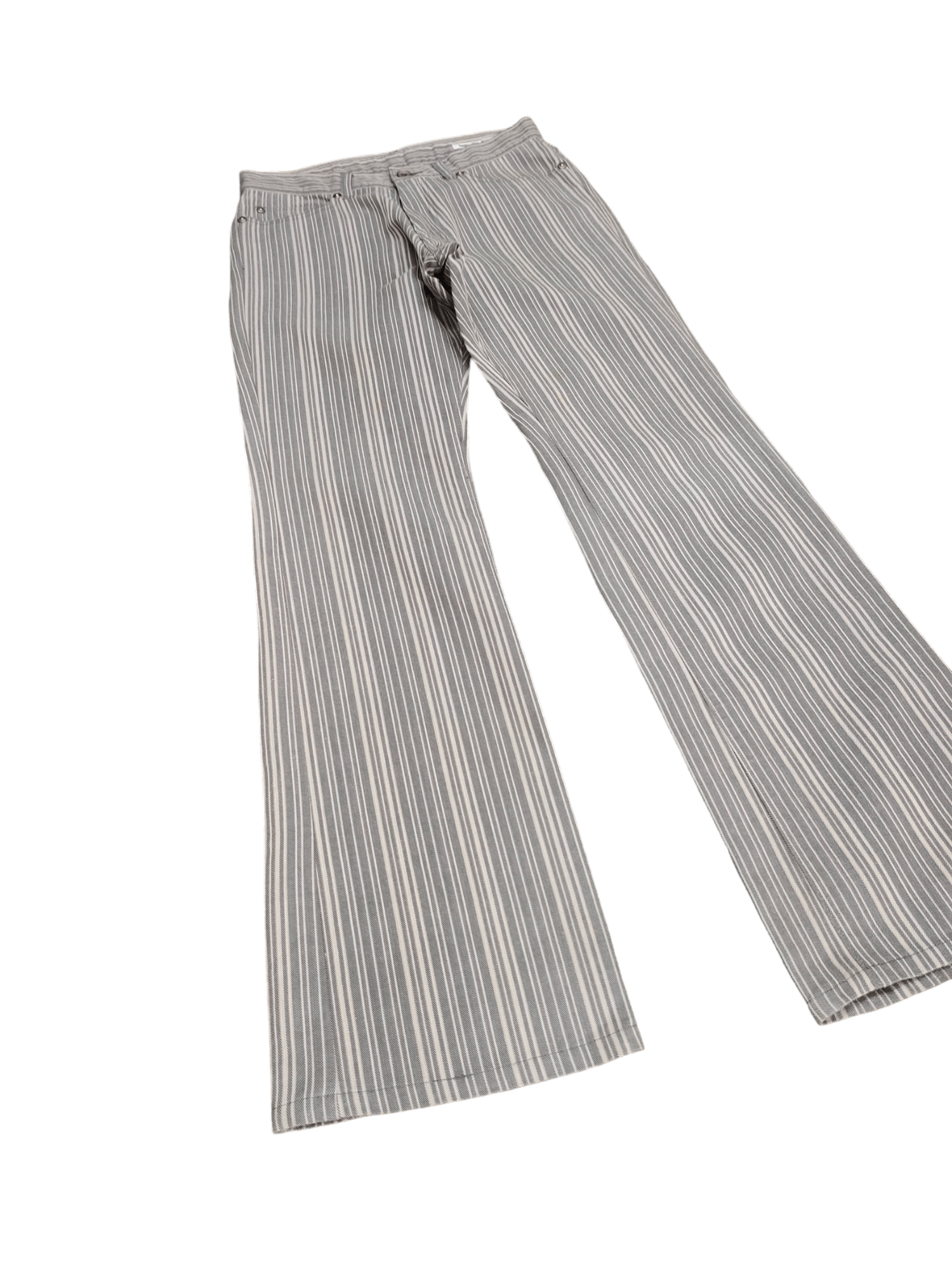 semanticdesign Flare Denim Pants Semantic Design Striped Boot Cut Y2k Lgb Size US 28 / EU 44 - 3 Thumbnail