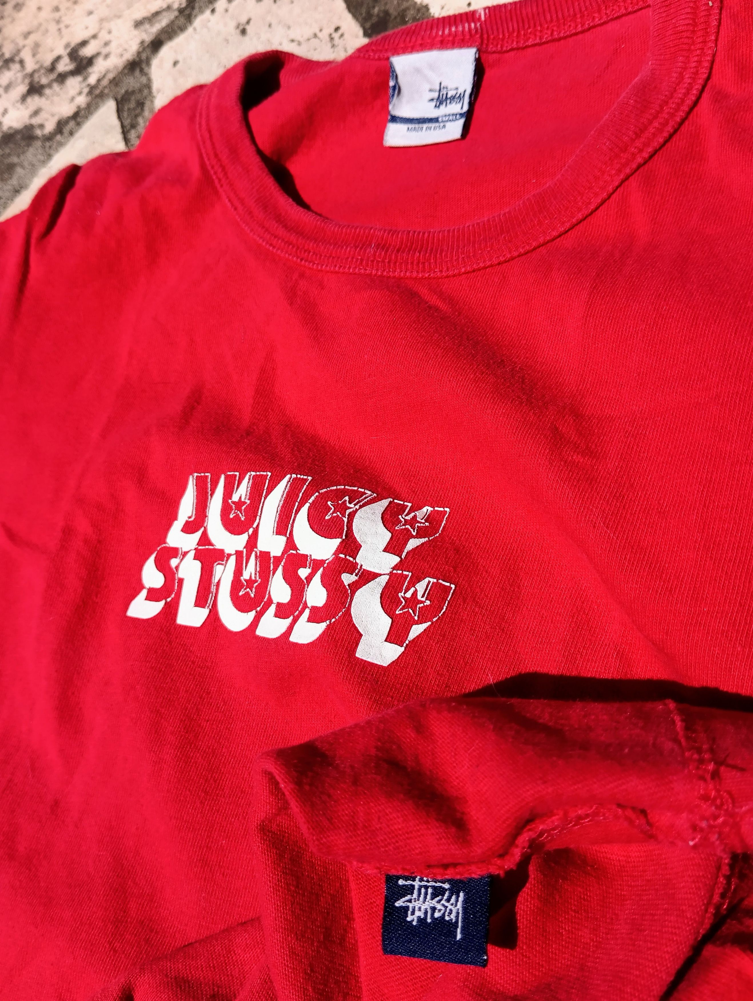 Stussy Vintage 90s Stussy "Juicy Stars" Baby Tee - Made in USA Size S / US 4 / IT 40 - 1 Thumbnail