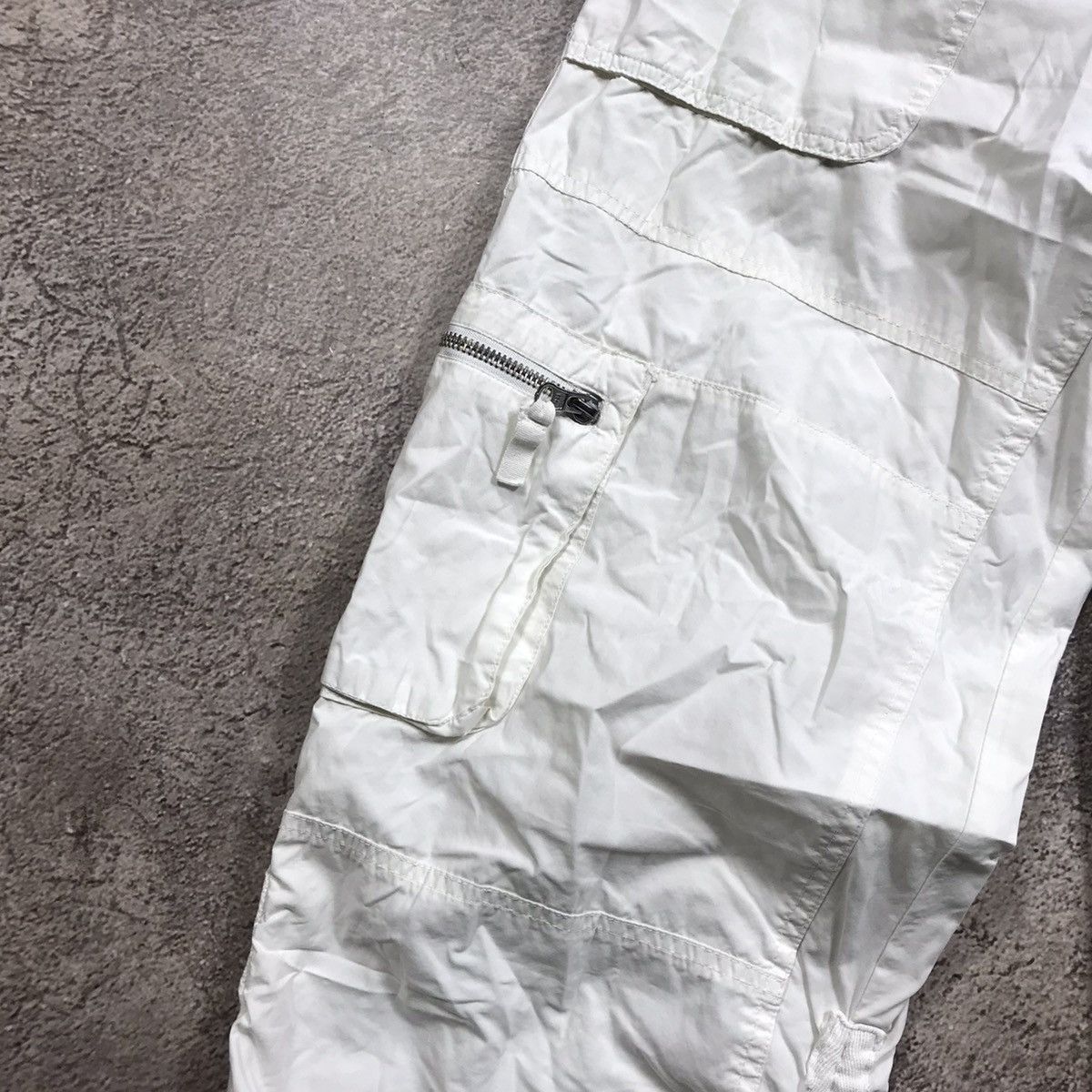 Vintage Y2K Baggy Distressed Cargo Pants Techwear Streetwear Logo 29 Size 29" - 3 Thumbnail