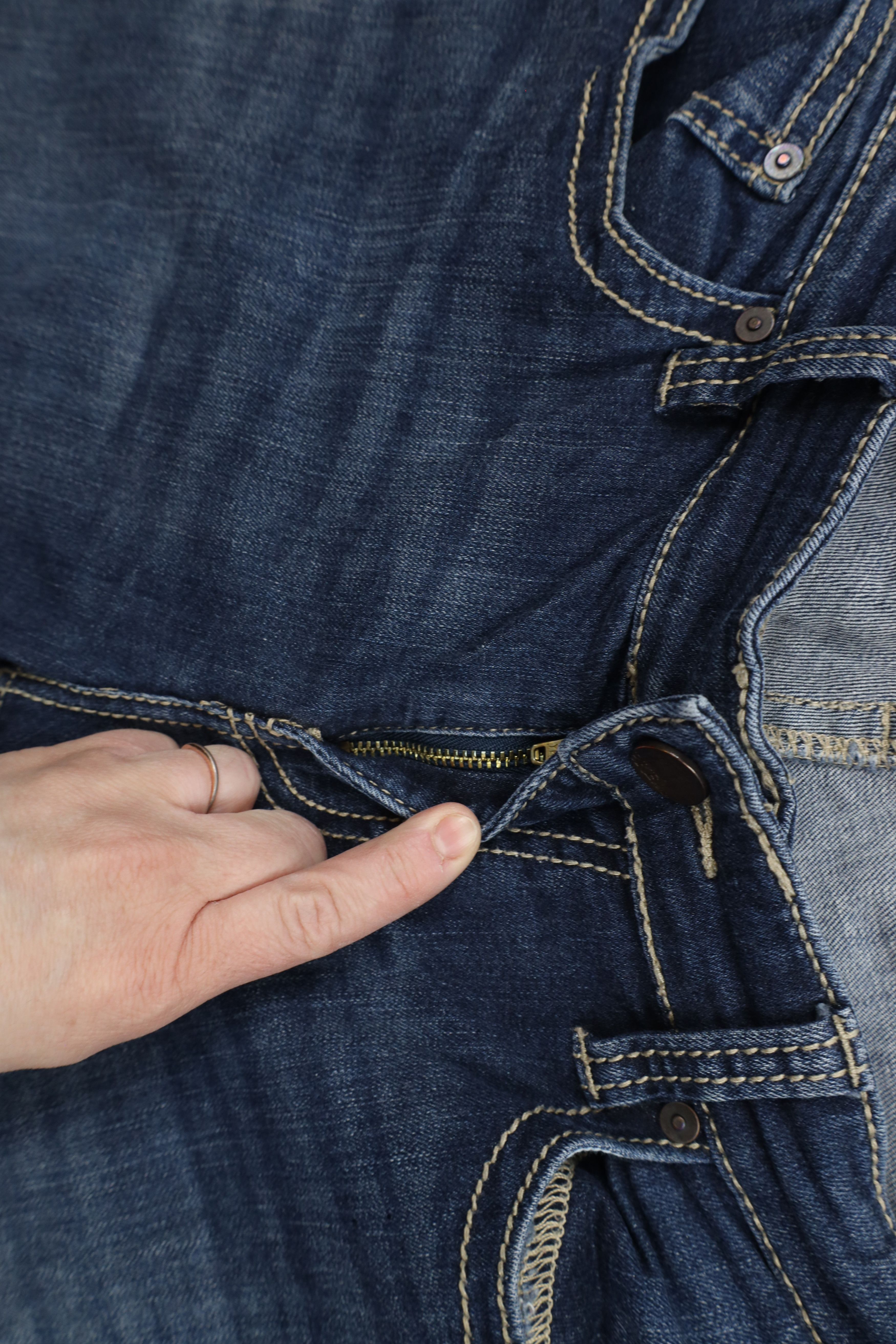 Vintage Buckle BKE Payton Stretch Flared Bootcut Denim Jeans Blue Size 30" / US 8 / IT 44 - 6 Thumbnail
