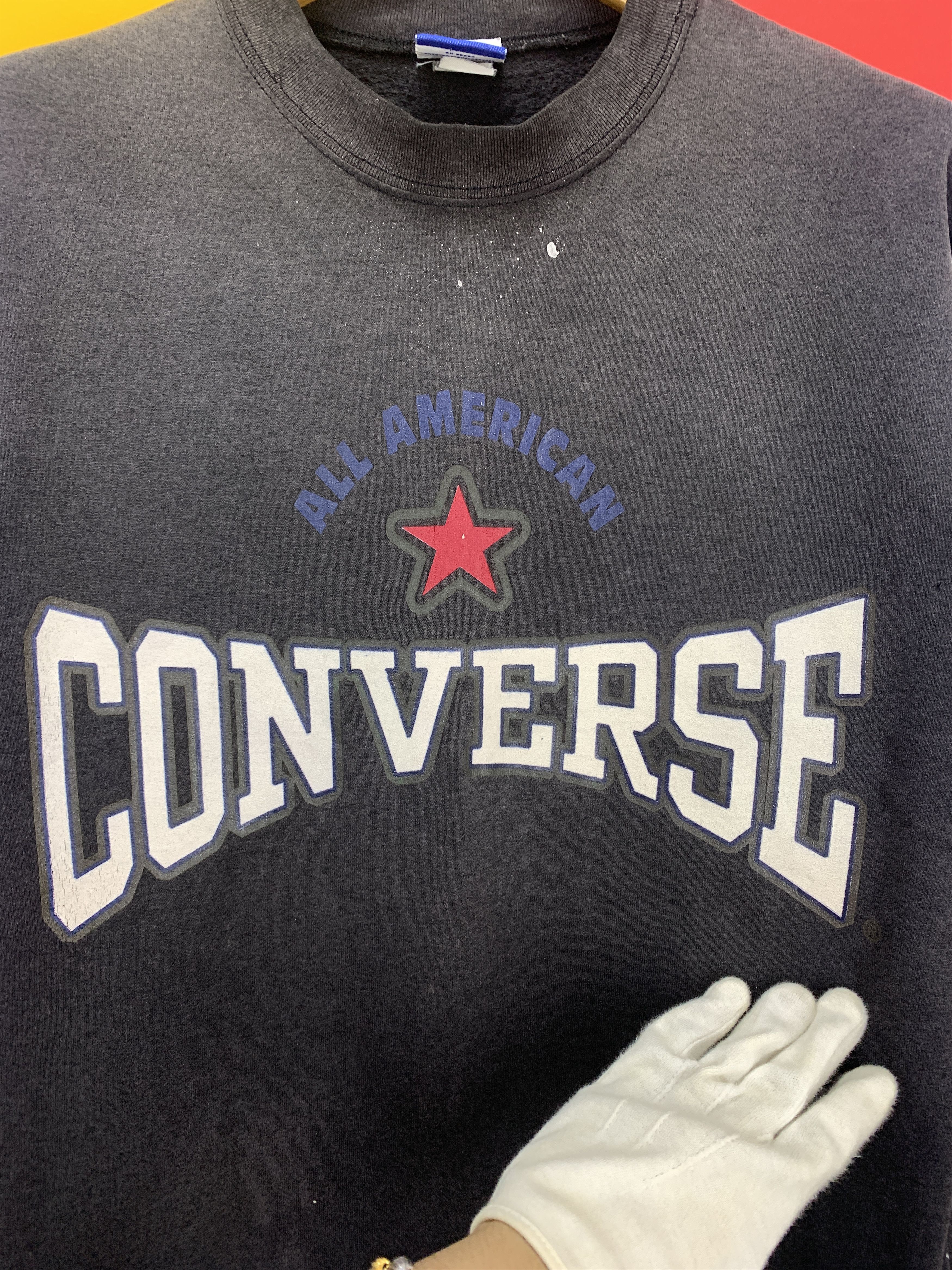 Converse 90s Vintage CONVERSE OFFICIAL PRODUCT Sweatshirt #2168/19 Size US M / EU 48-50 / 2 - 2 Thumbnail
