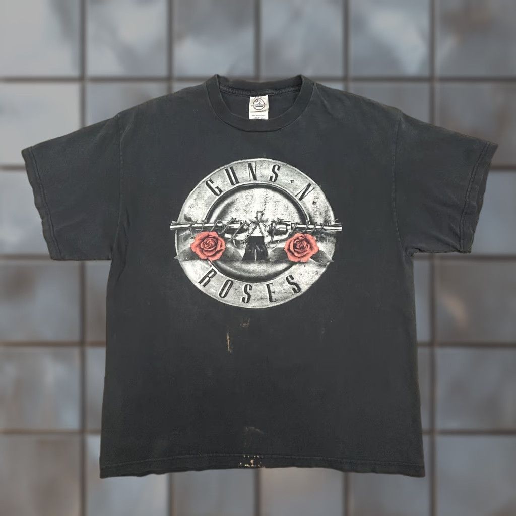 Delta VINTAGE Guns N' Roses Shirt Mens Large Black Delta Pro Weight Logo Military Rock 1990s Crew Neck Short Sleeve Graphic T-Shirt Size US L / EU 52-54 / 3 - 1 Thumbnail