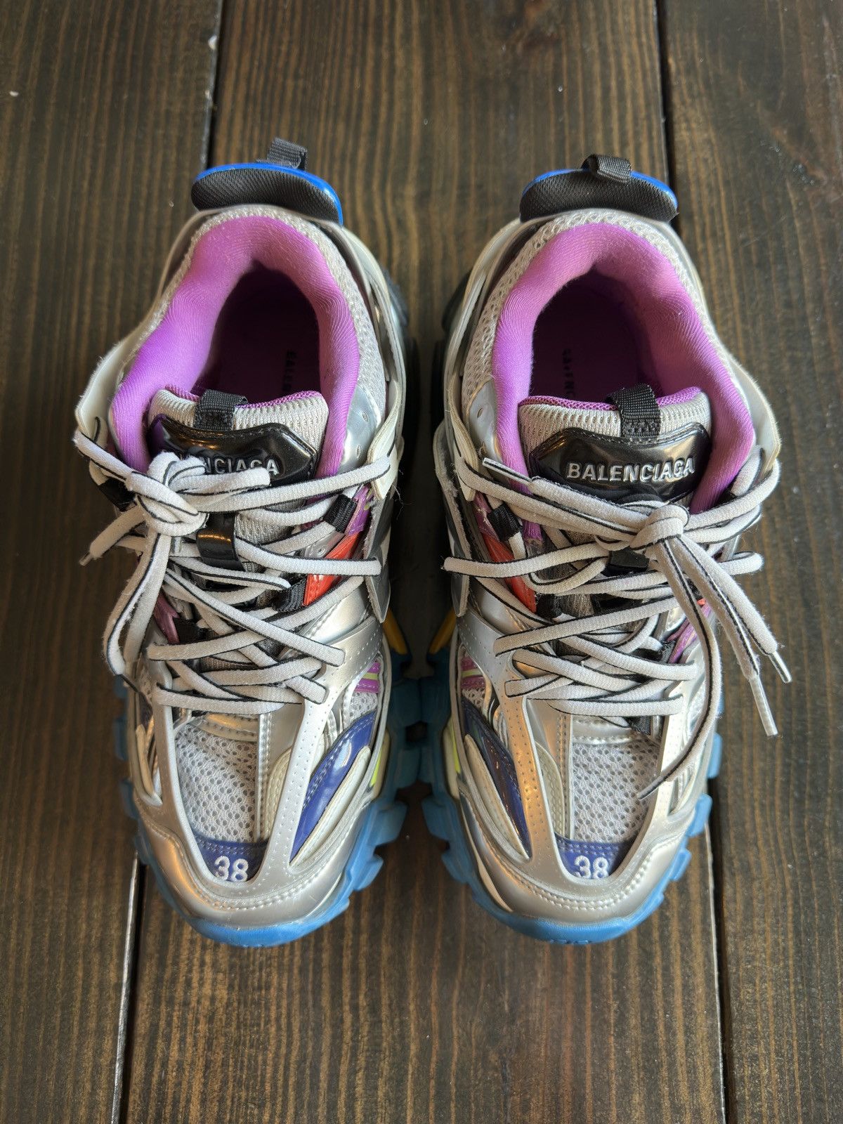 Balenciaga Balenciaga Track Silver Multicolor Size US 8 / IT 38 - 4 Thumbnail