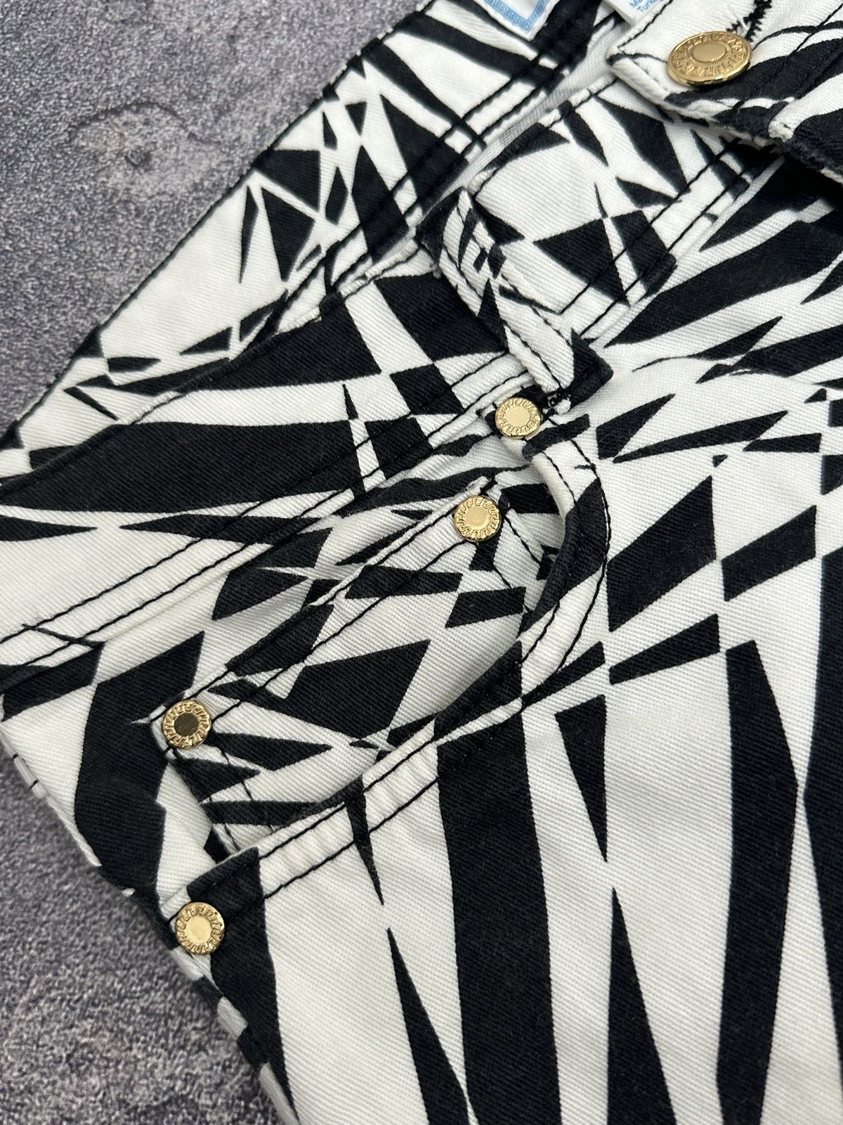 H&M × Kenzo Runway! 2011 Versace x H&M Zebra Abstract Denim Pants Sz 30 Size US 30 / EU 46 - 10 Thumbnail