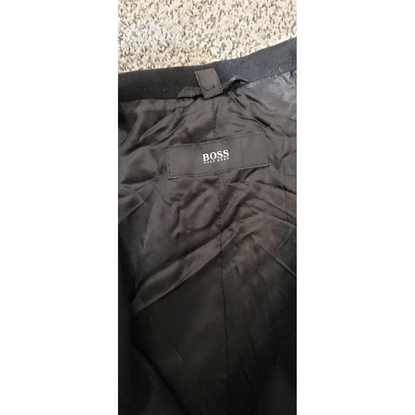 Hugo Boss Hugo Boss Black Peacoat M Lined Wool Blend Mens Turkey excellent shape Size US M / EU 48-50 / 2 - 3 Thumbnail
