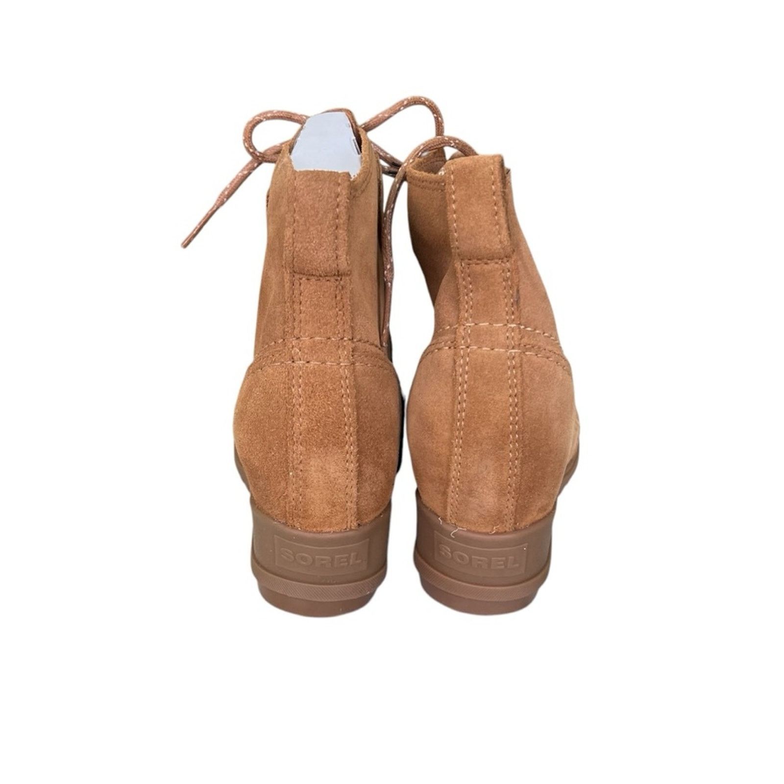 SOREL Sorel Evie Women's Waterproof Wedge Lace Up Boot Tan Size 8 Size US 8 / IT 38 - 3 Thumbnail