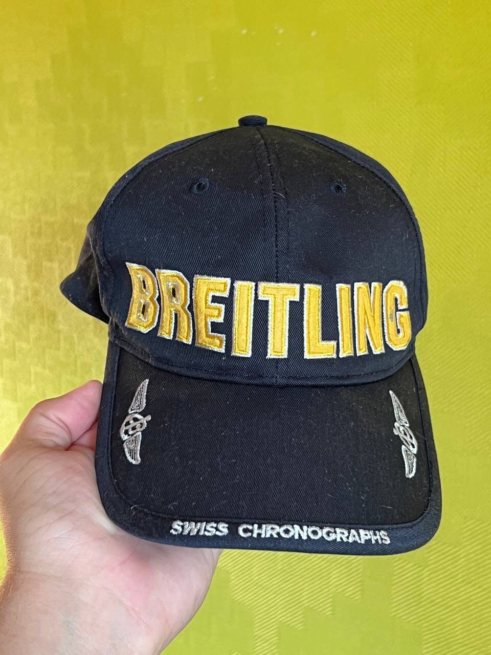 Breitling Vintage 90s Breitling Swiss Chronograph Watch Company Hat Size ONE SIZE - 7 Thumbnail