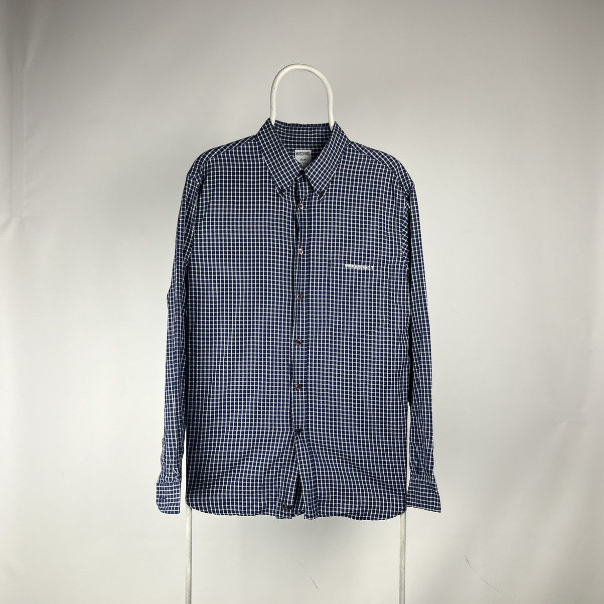 Moschino Moschino shirt nova check size XLarge Size US XL / EU 56 / 4 - 1 Thumbnail