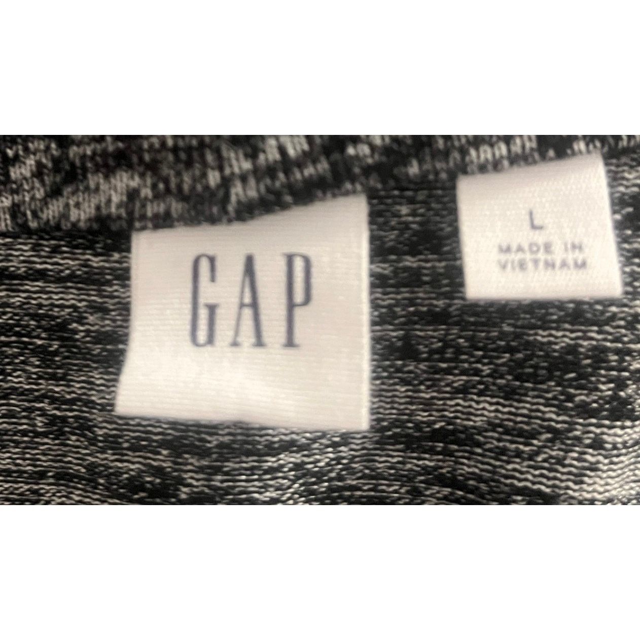 Gap GAP Lightweight Cardigan Space Dye Black White Gray Sz Large Size L / US 10 / IT 46 - 5 Thumbnail