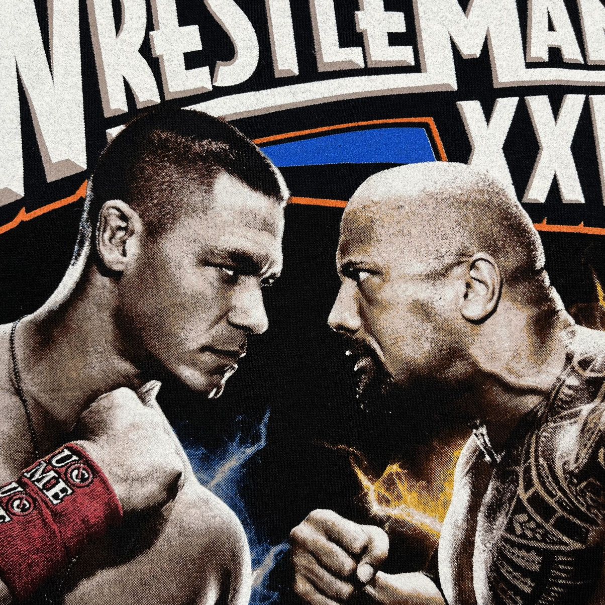 WWE Vintage WWE Wrestlemania John Cena vs The Rock tee 2012 Size US S / EU 44-46 / 1 - 10 Thumbnail