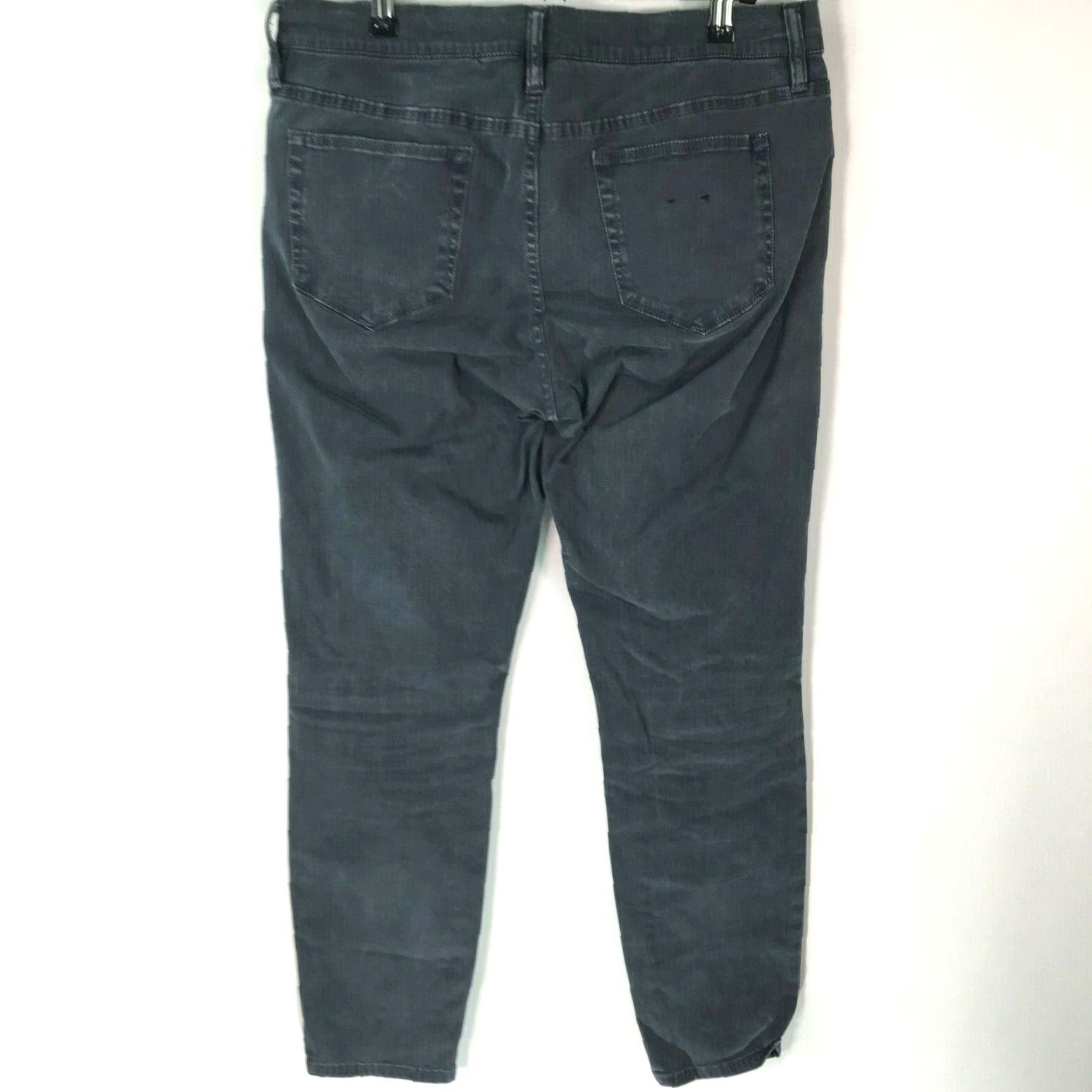 Denime VINTAGE J Crew Toothpick Womens Casual Skinny Leg Stretch Black Denim Jeans Size 30 Size 30" / US 8 / IT 44 - 2 Thumbnail