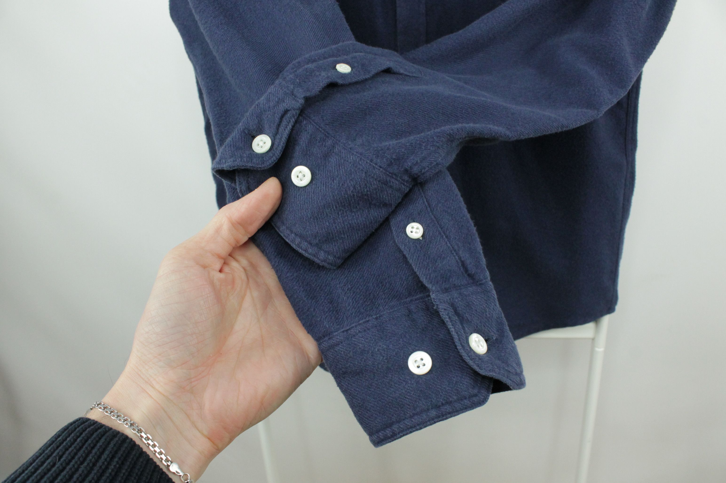 Norse Projects Norse Projects Osvald Brushed Blue Flannel Shirt Size US M / EU 48-50 / 2 - 6 Thumbnail
