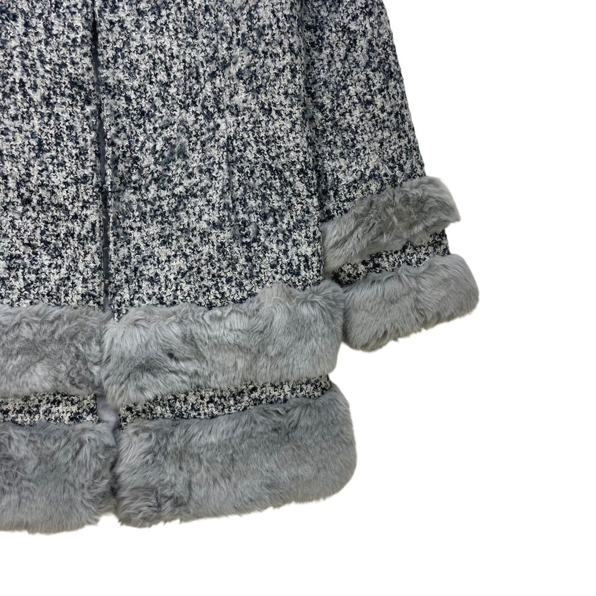 Le Grande Bleu (L.G.B.) × Lip Service Japanese Brand Lip Service Faux Fur Tweed Jacket Size M / US 6-8 / IT 42-44 - 6 Thumbnail