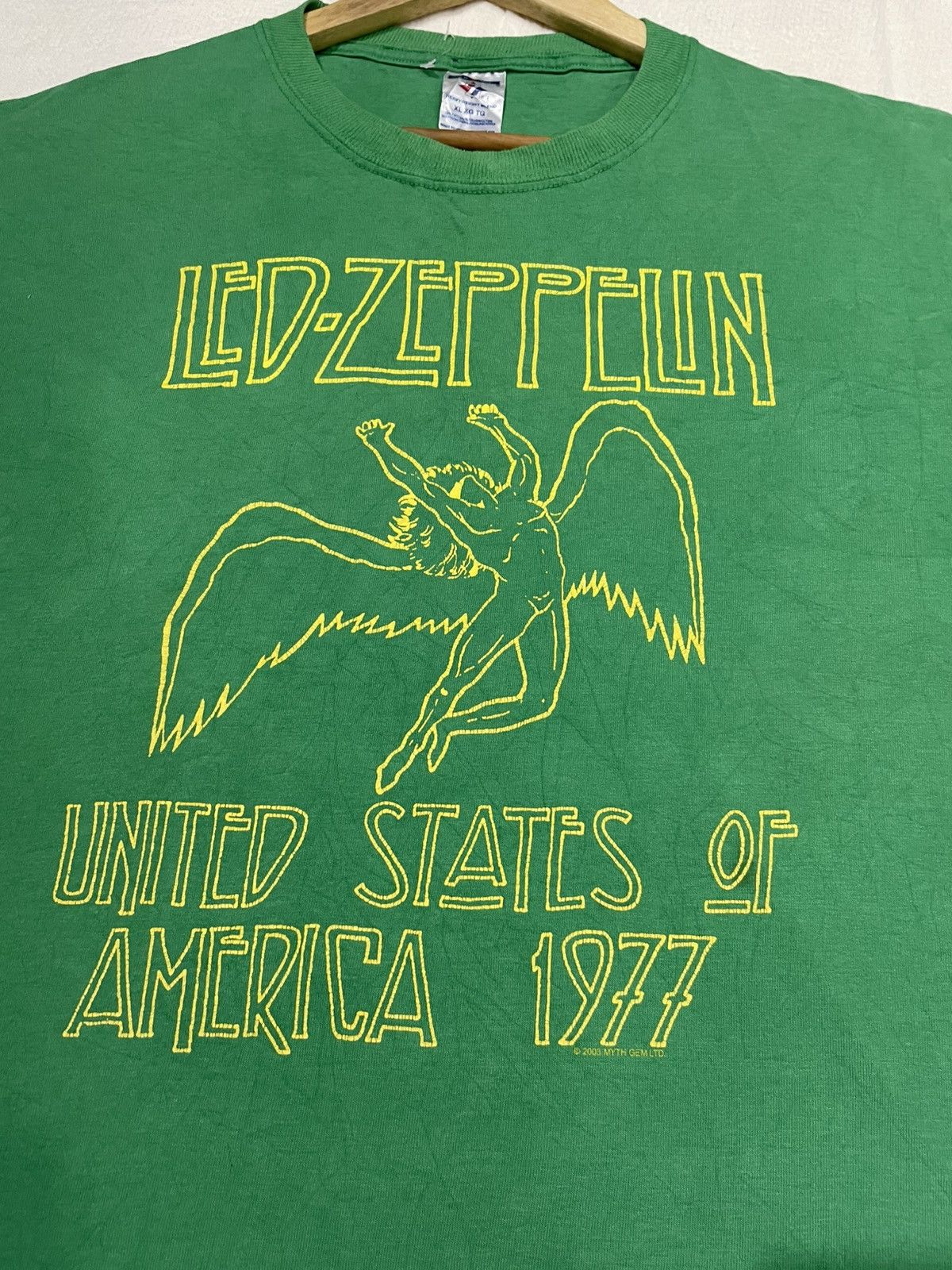 Band Tees × Led Zeppelin × Vintage VINTAGE LED ZEPPELIN ROCK BAND TEE TSHIRT Size US XL / EU 56 / 4 - 2 Thumbnail