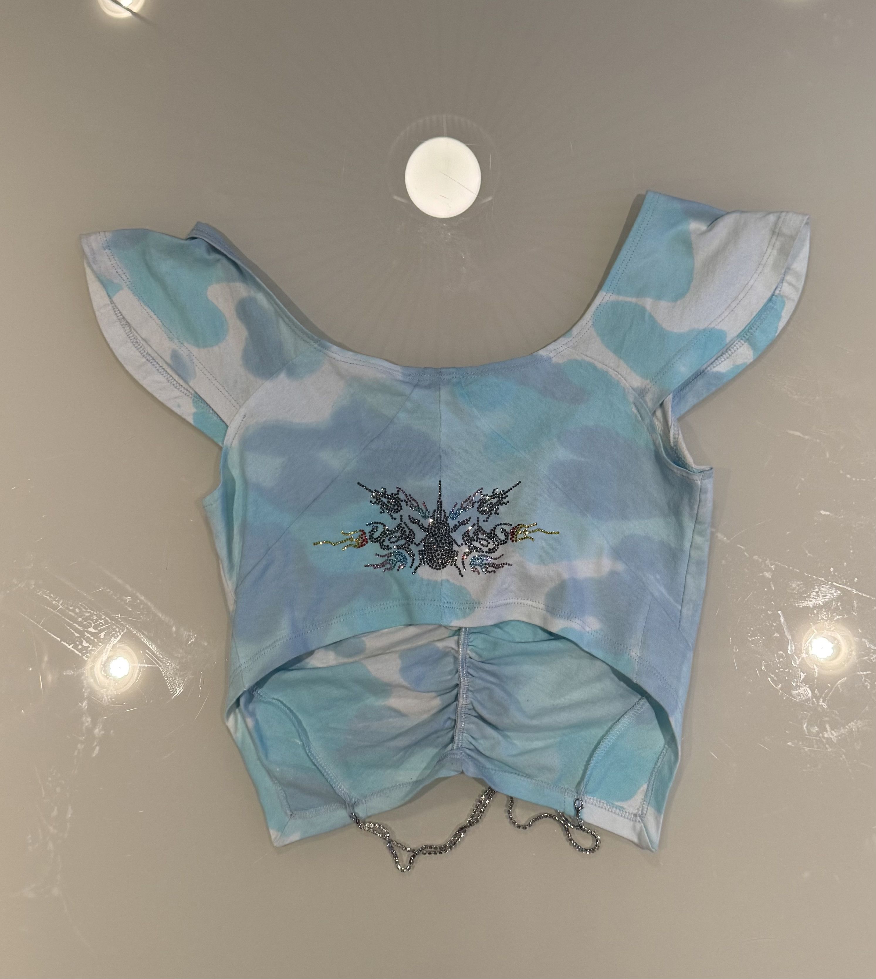 Collina Strada Collina Strada Reconstructed Crystal Crop Top Size S / US 4 / IT 40 - 1 Thumbnail