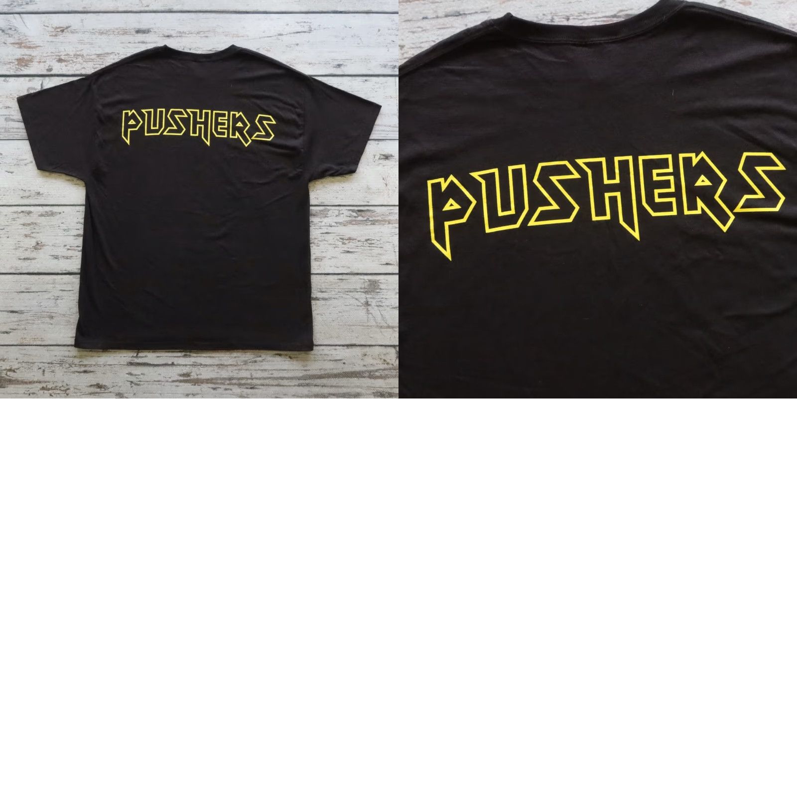 Vintage VINTAGE Iron Maiden Tshirt Pushers Alien Crew Band XL Black Mens XL Shirt Band 80s 90s Concert Merch Size US XL / EU 56 / 4 - 9 Thumbnail