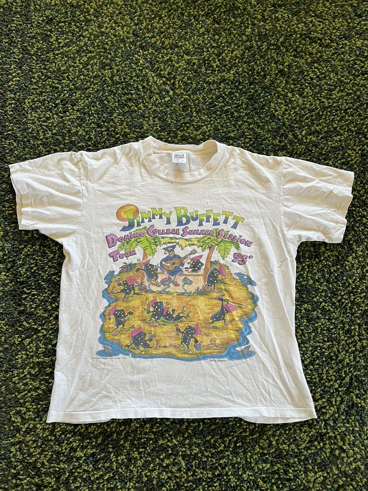 Vintage Jimmy Buffett Vintage College Tee Size US L / EU 52-54 / 3 - 1 Thumbnail